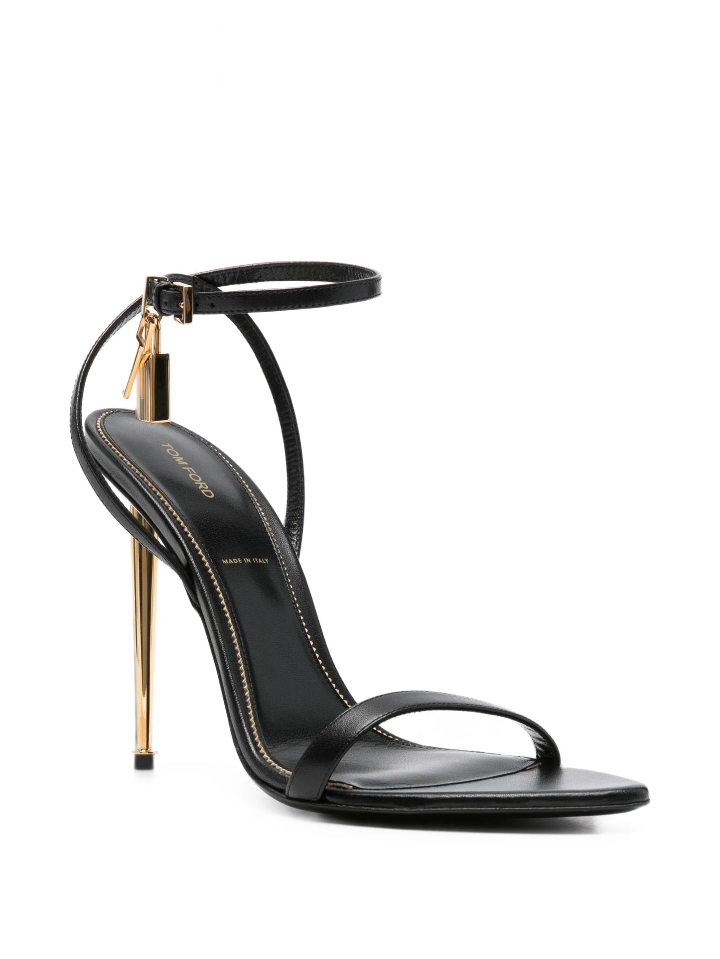 padlock-detail sandals