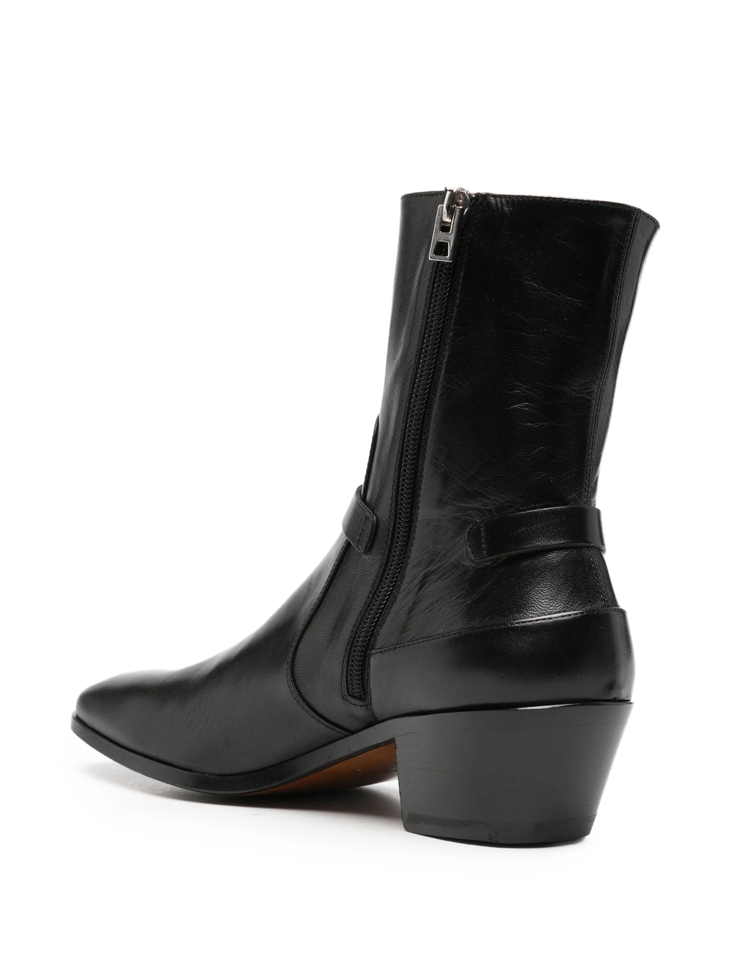 harness-detail ankle boots