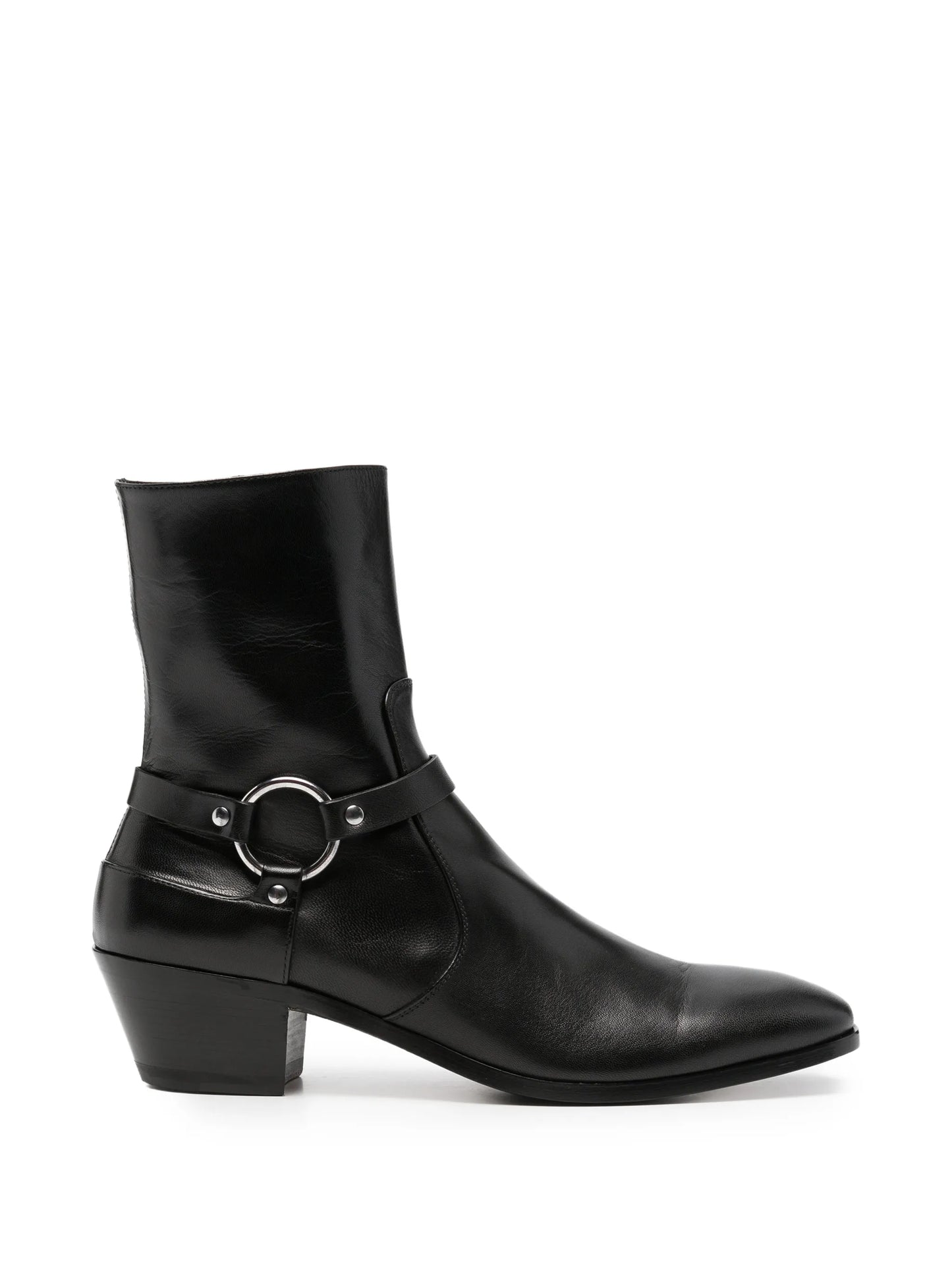 harness-detail ankle boots