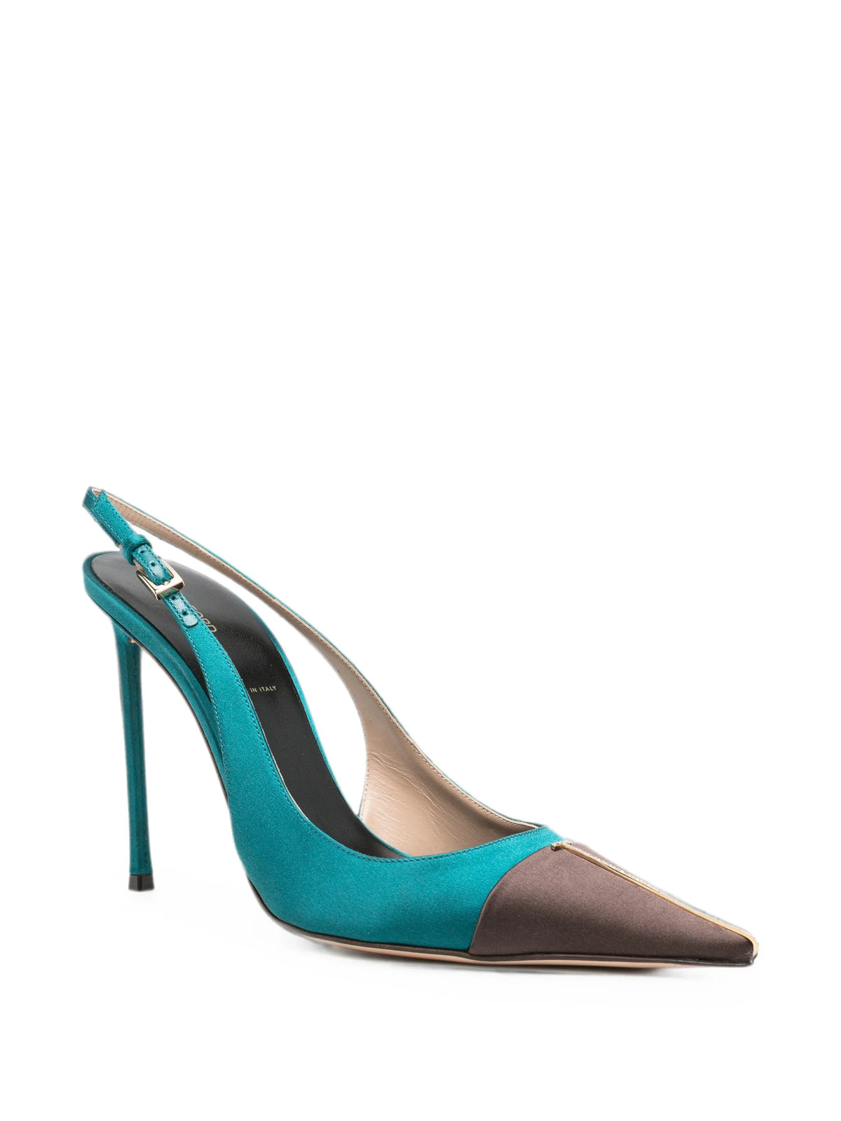satin and crystal stones Thea slingbacks
