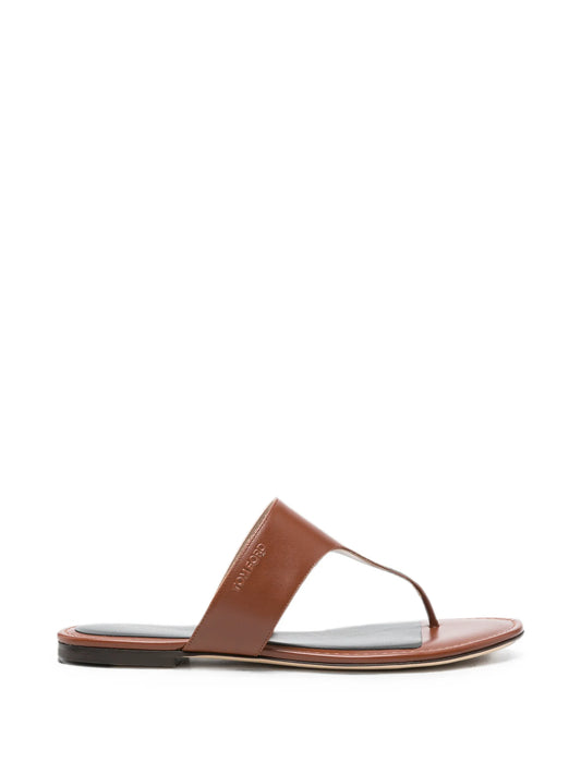 open-toe leather sandals