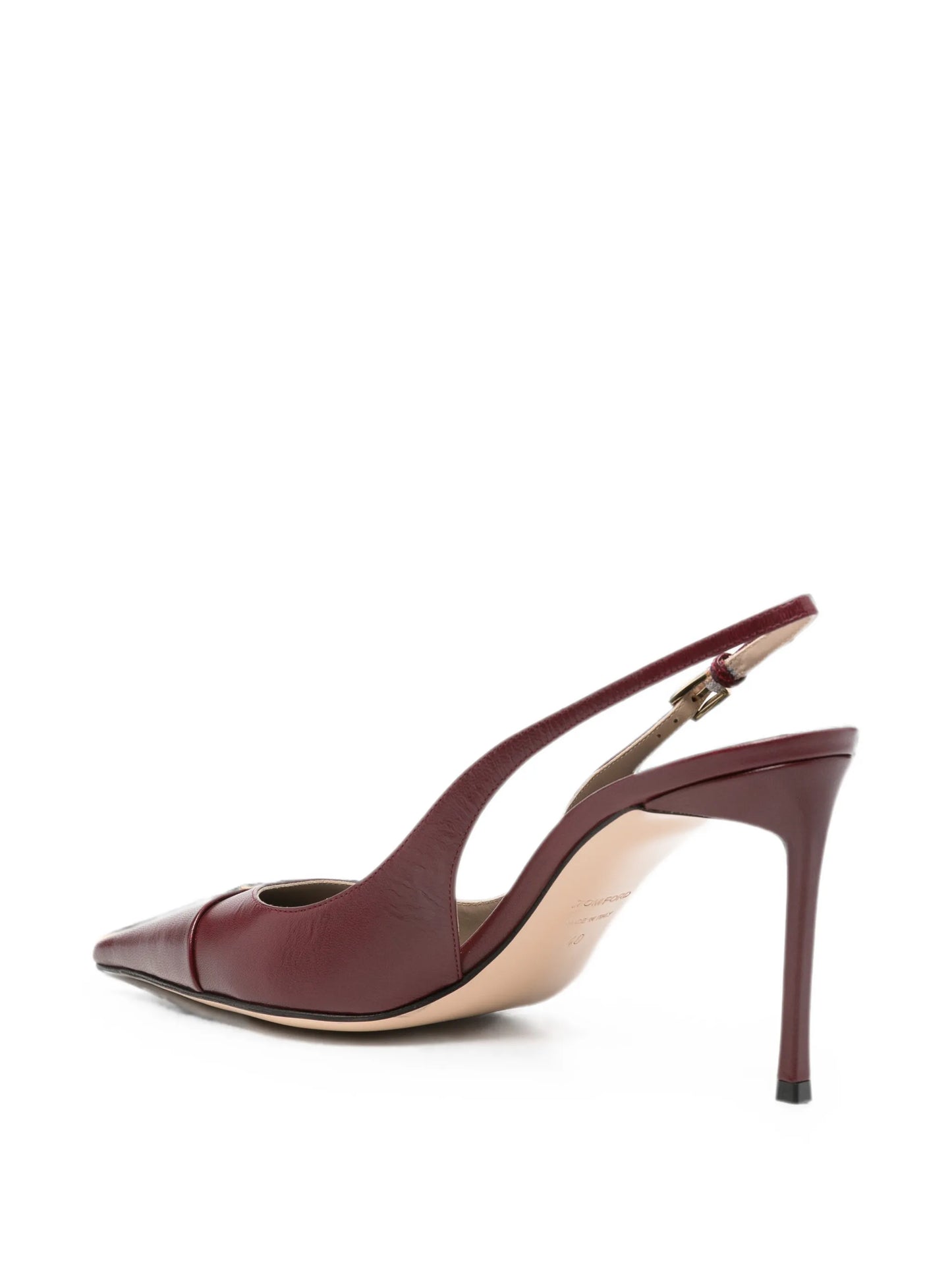 T-bar pointed-toe pumps