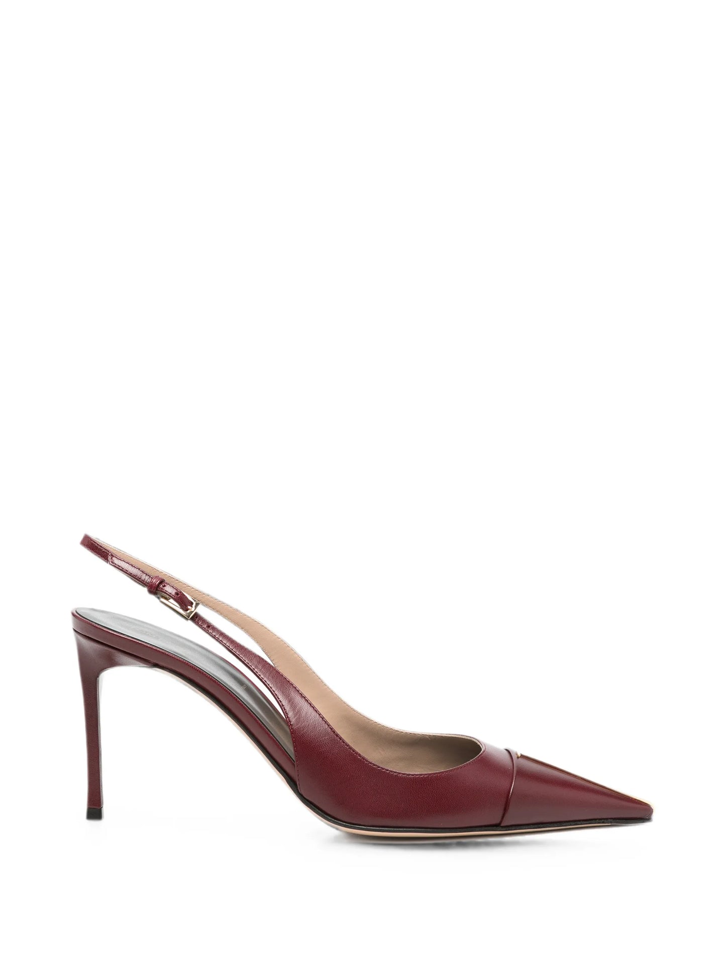 T-bar pointed-toe pumps