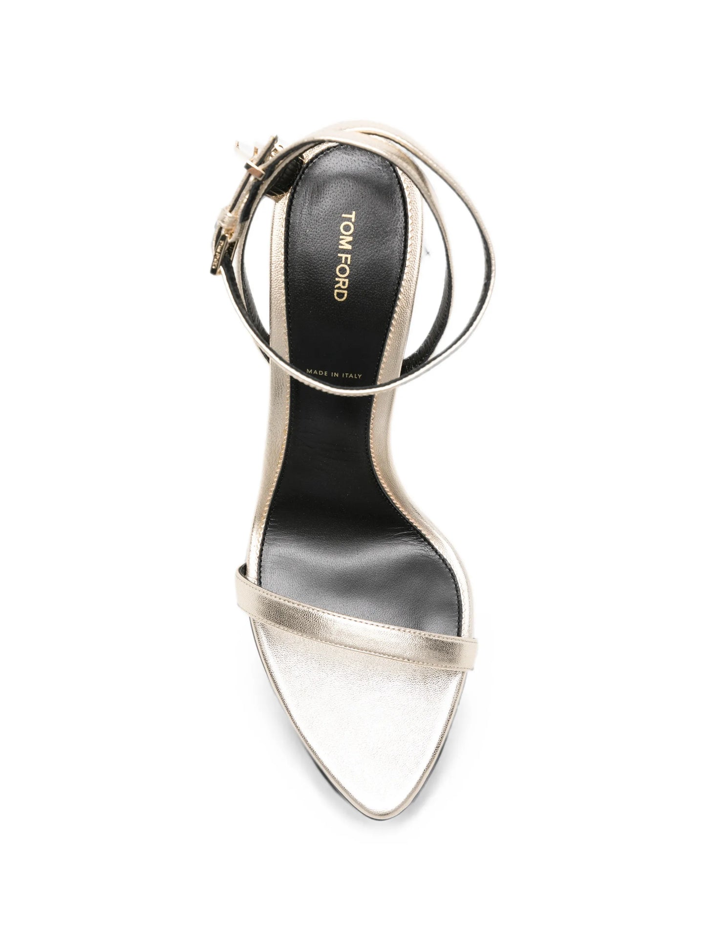 padlock leather sandals