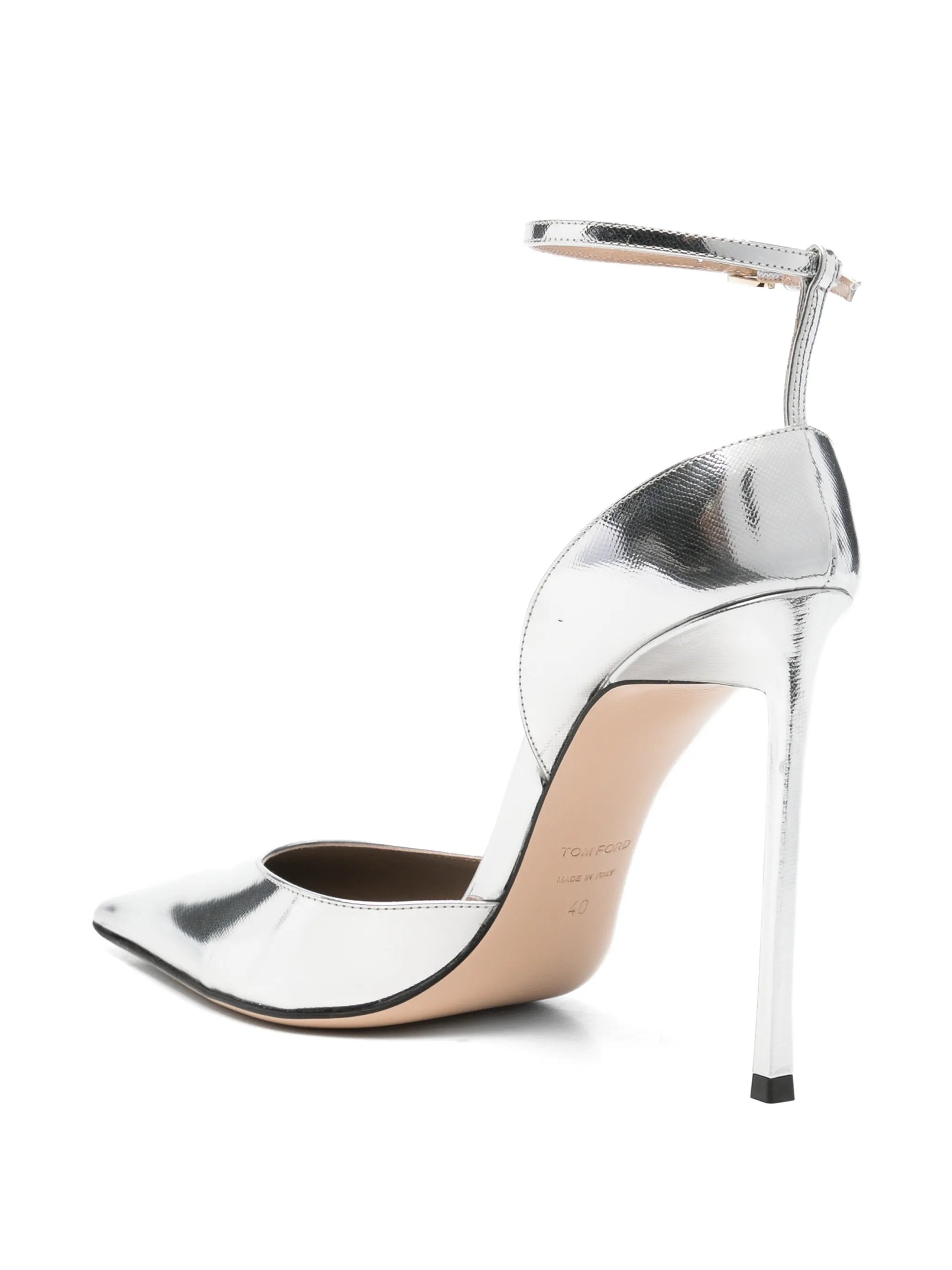 point-toe ankle-strap heeled pumps