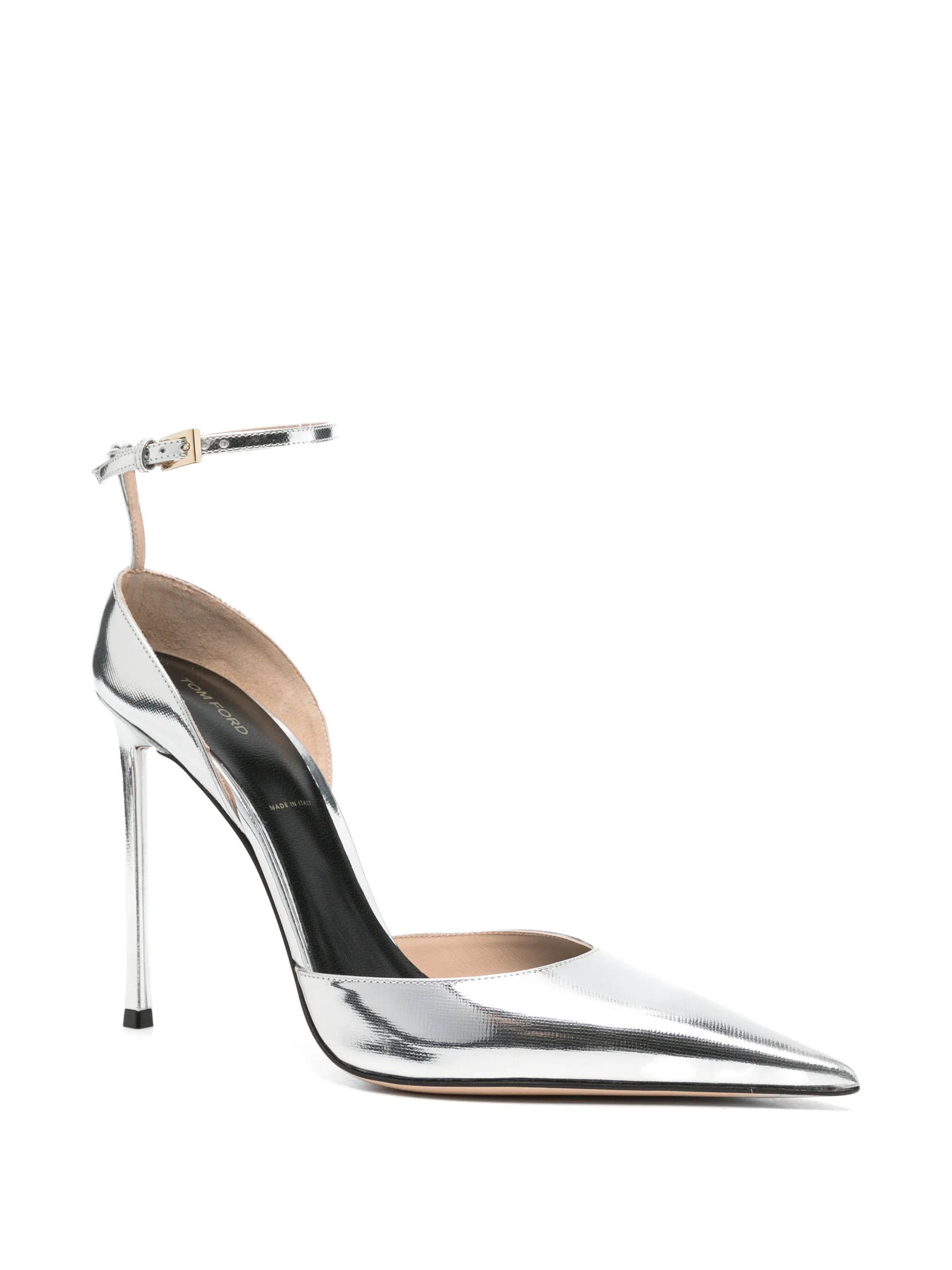 point-toe ankle-strap heeled pumps