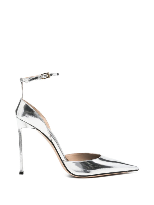 point-toe ankle-strap heeled pumps