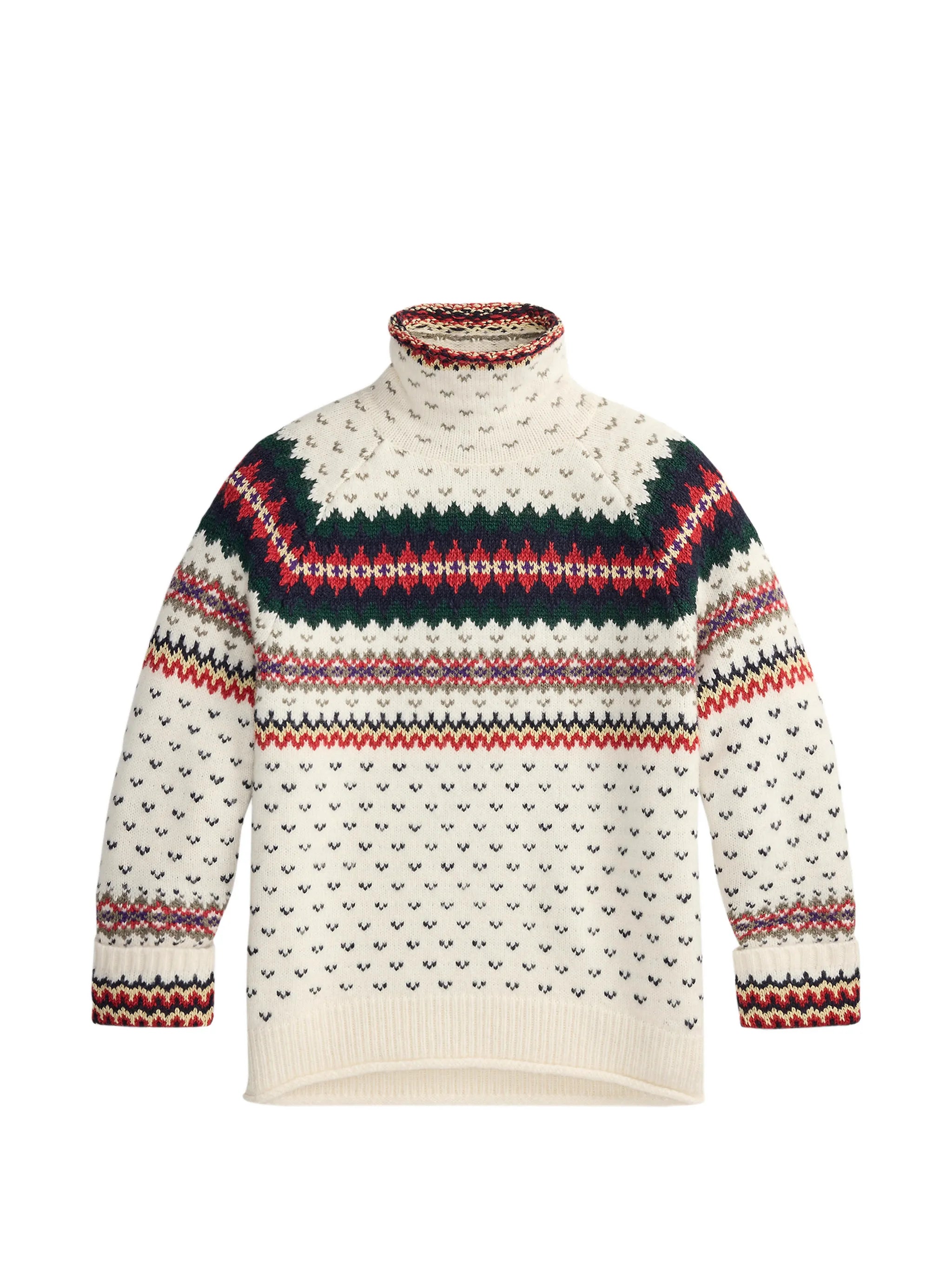 Fair Isle roll-neck sweater