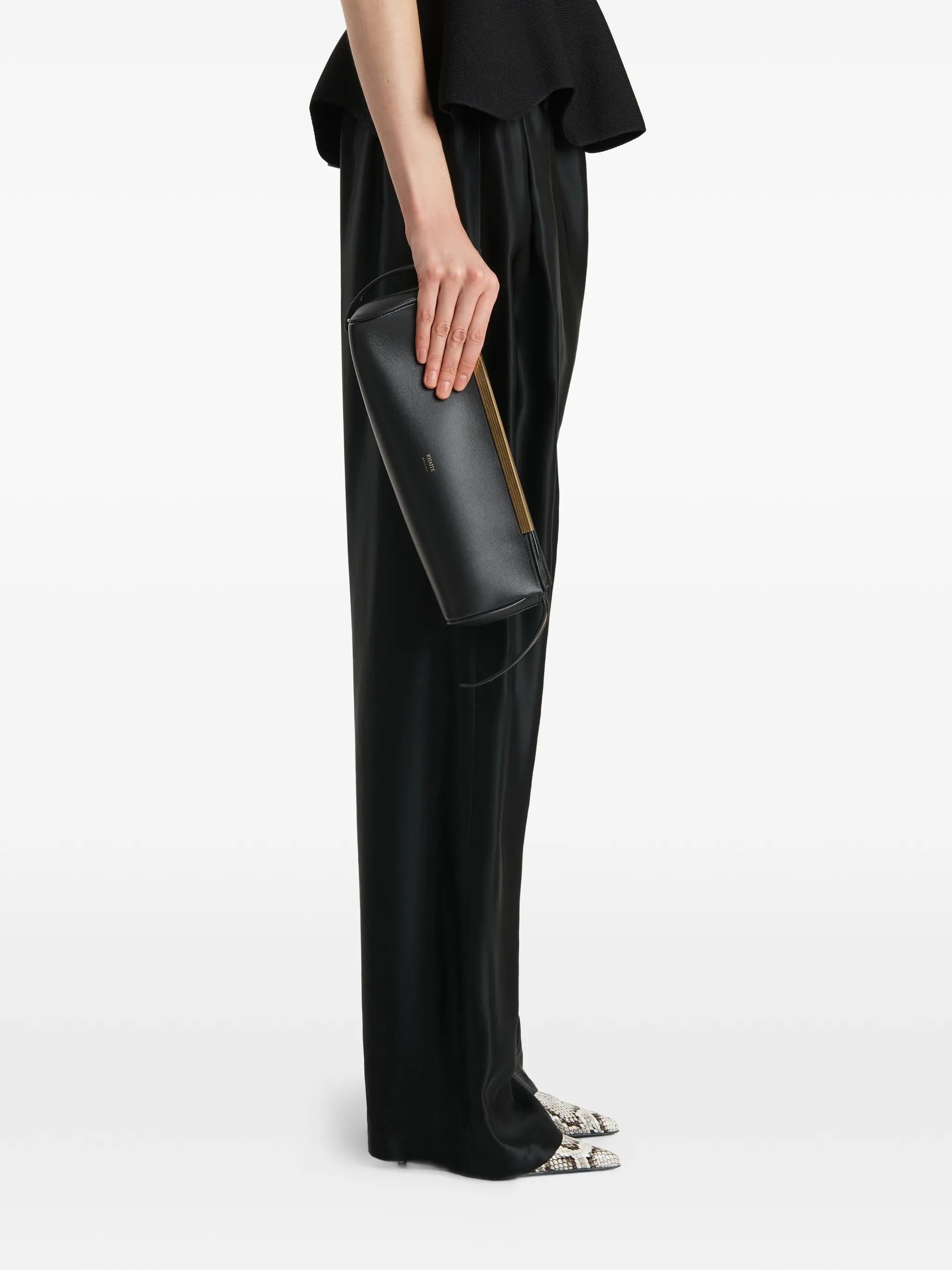 Donna Evening leather clutch bag