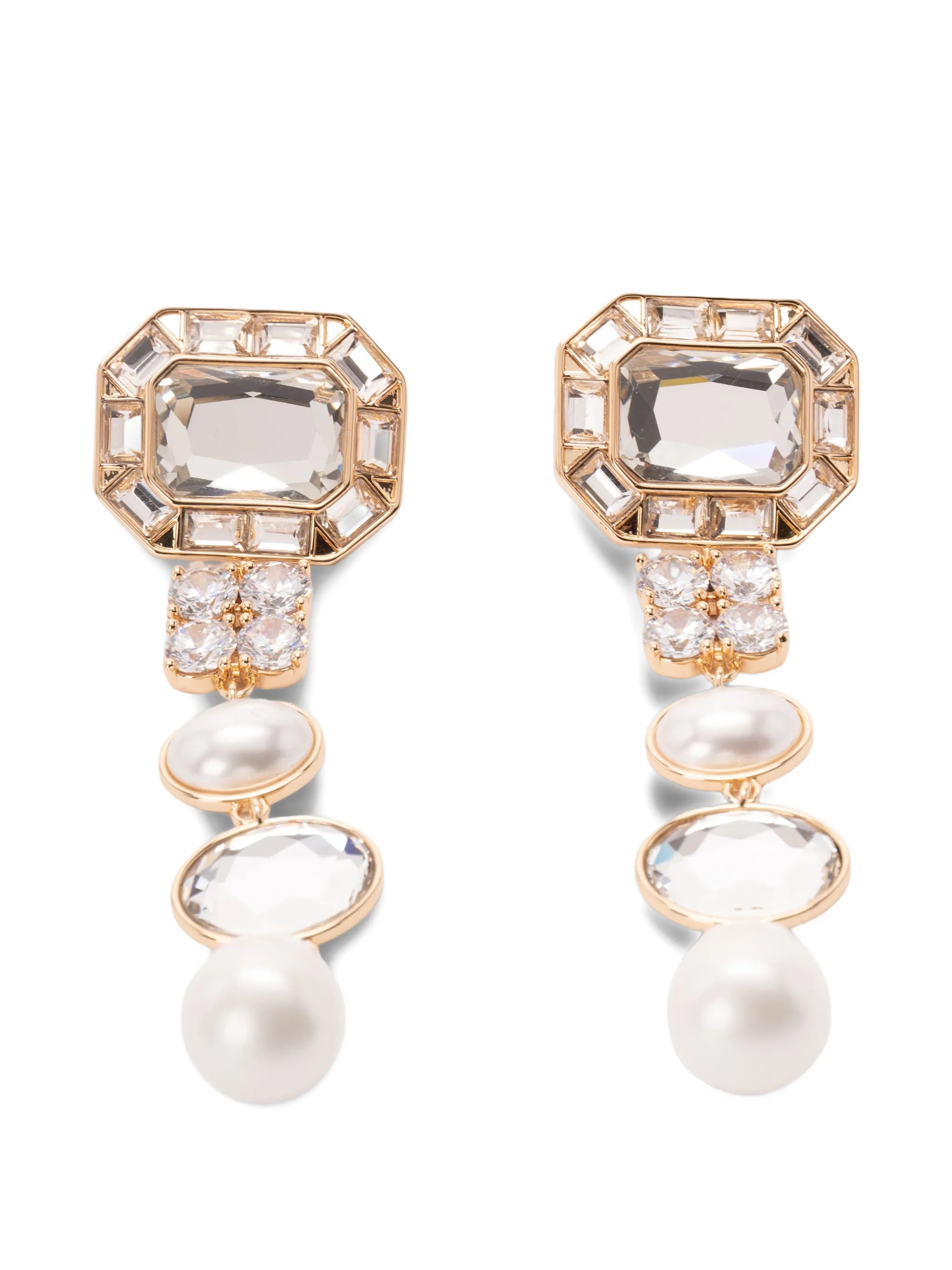 drop-design earrings