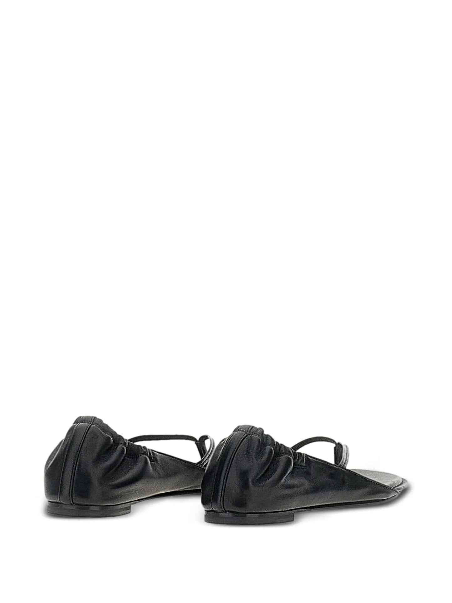 ruched-heel flat sandals
