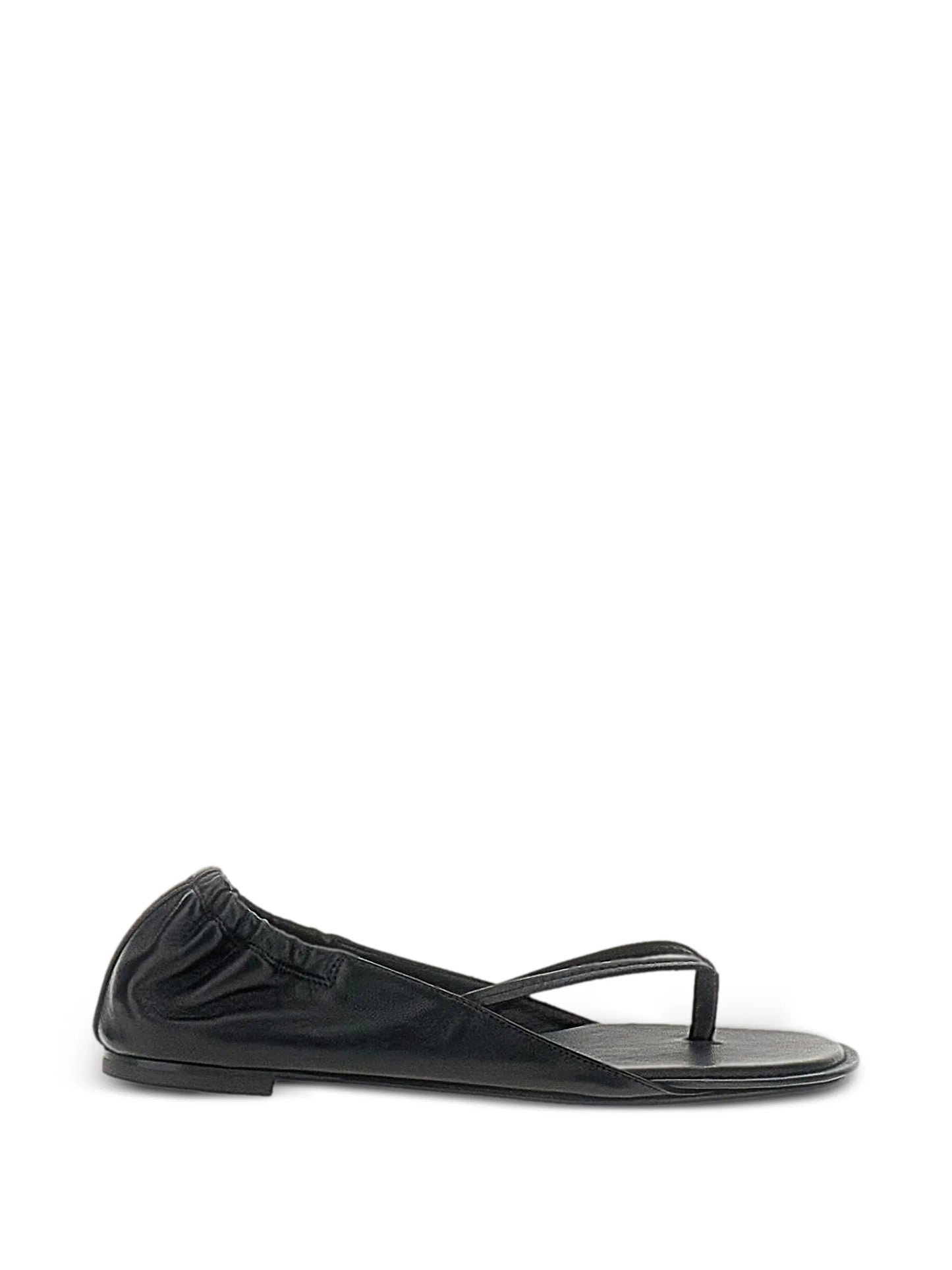 ruched-heel flat sandals