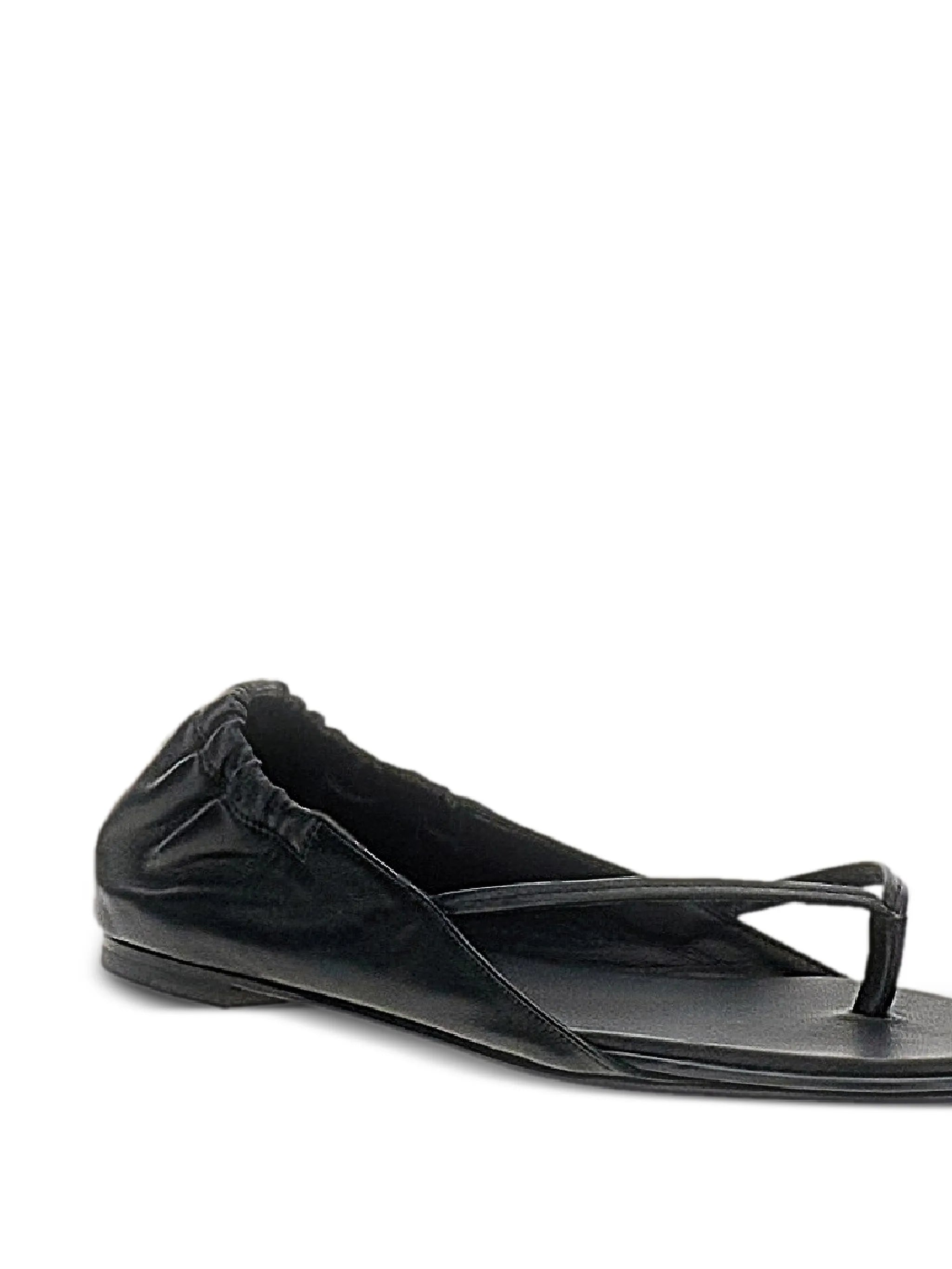 ruched-heel flat sandals