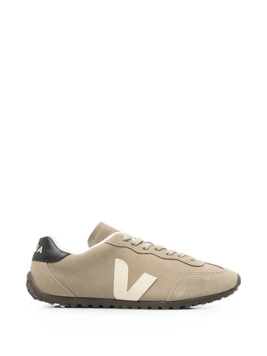 suede logo-patch sneakers