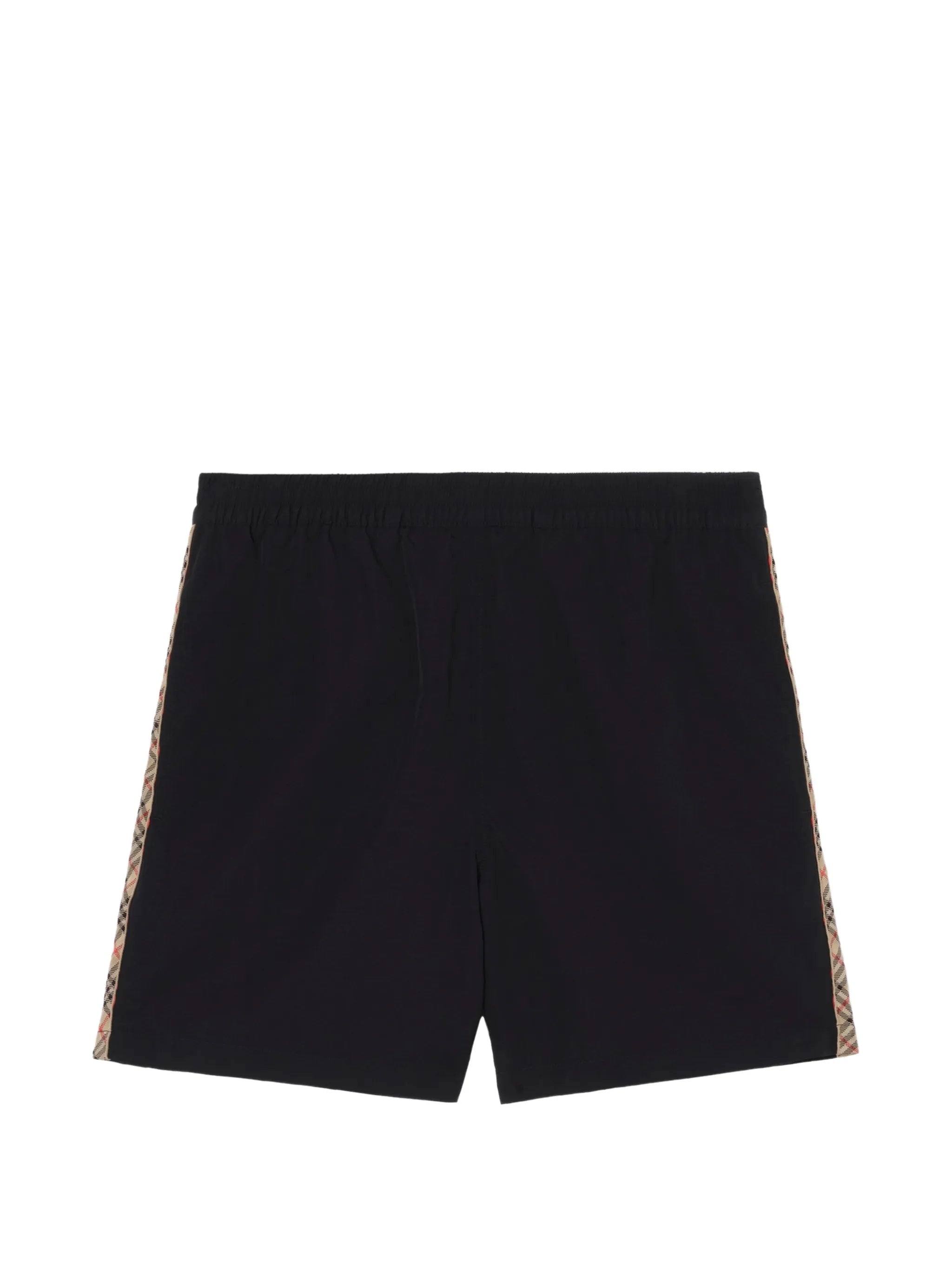Check trim swim shorts