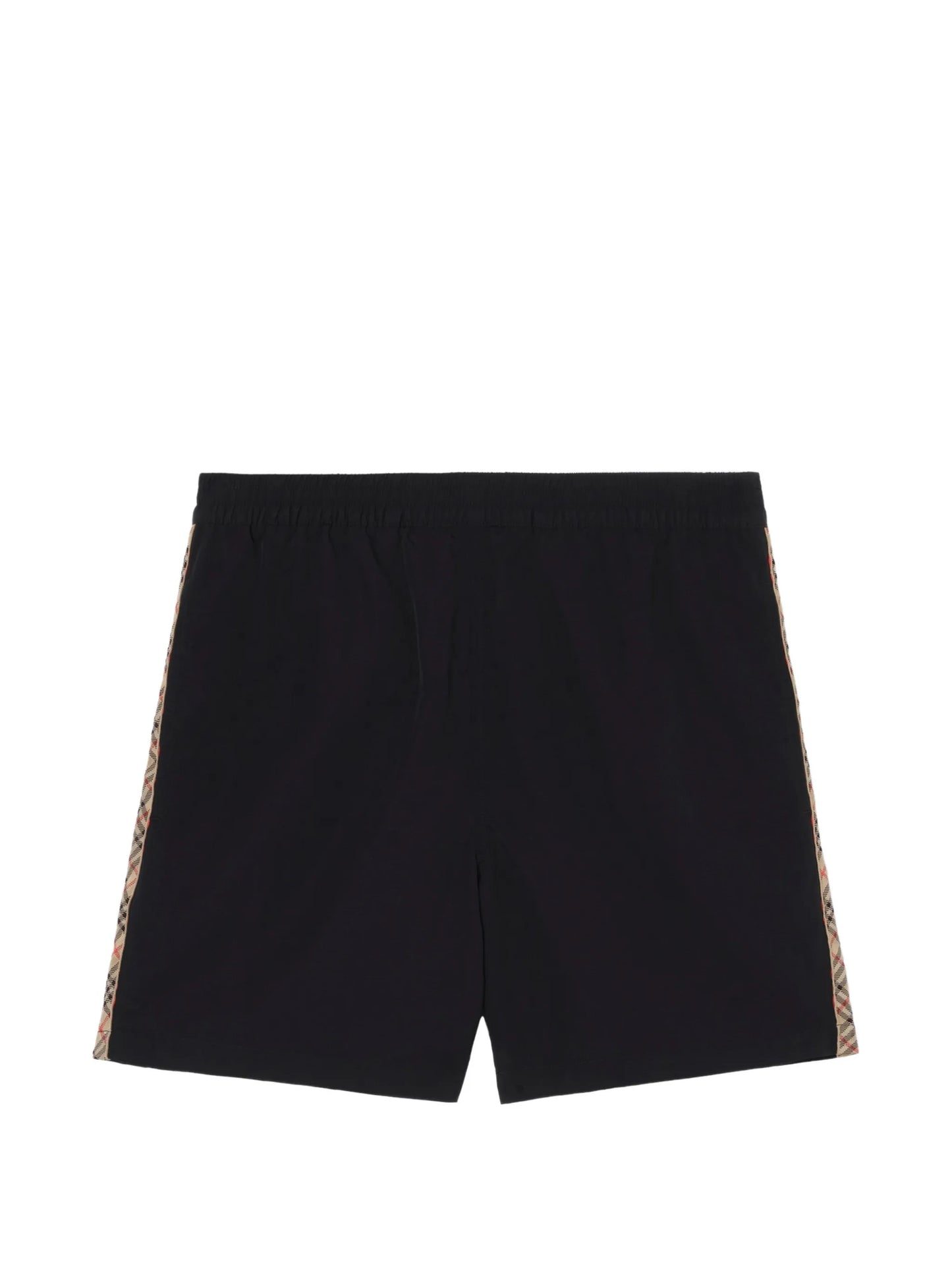 Check trim swim shorts