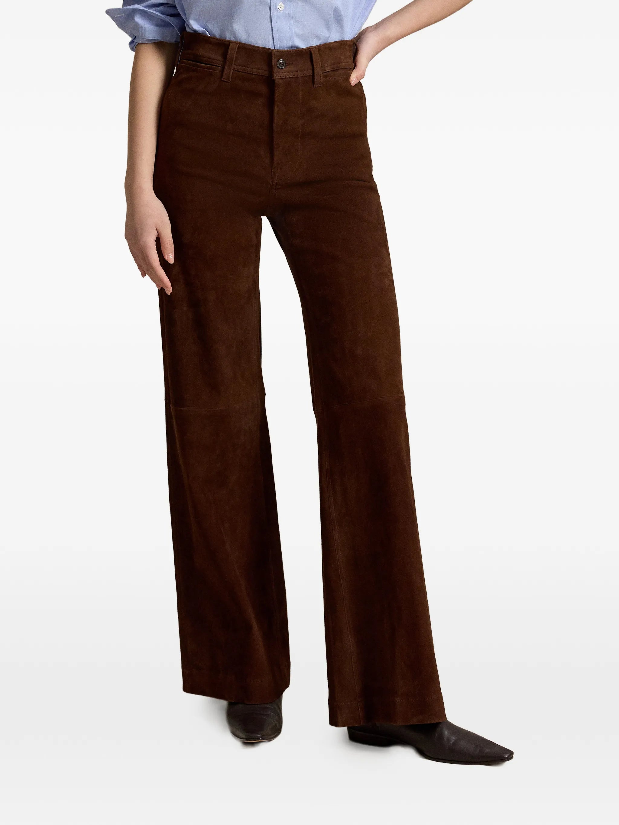 Beaton suede trousers
