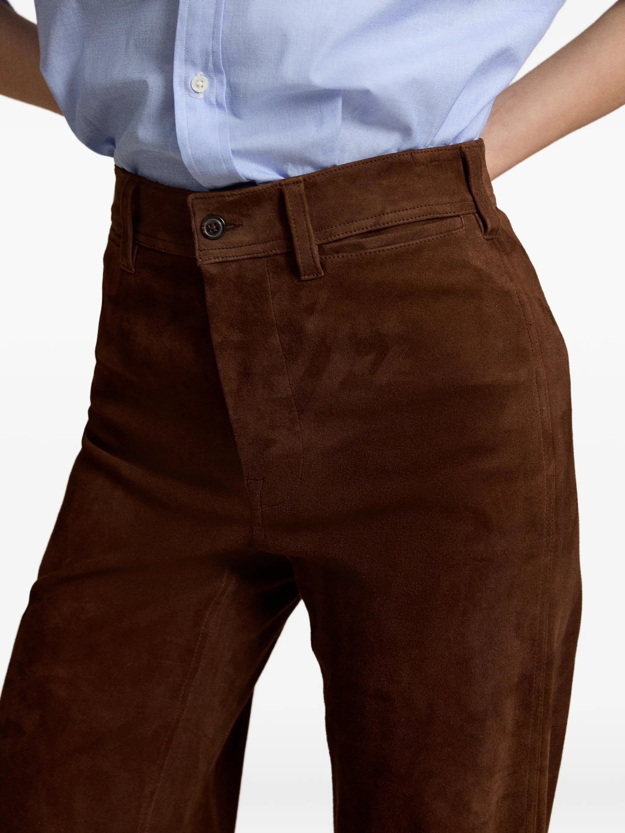 Beaton suede trousers