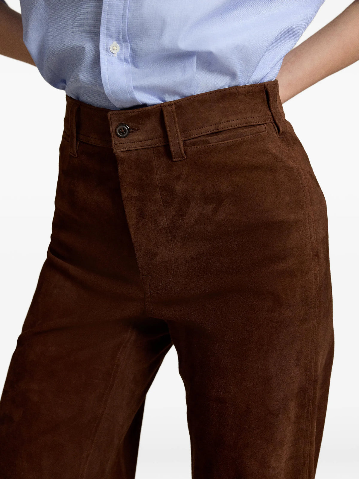 Beaton suede trousers