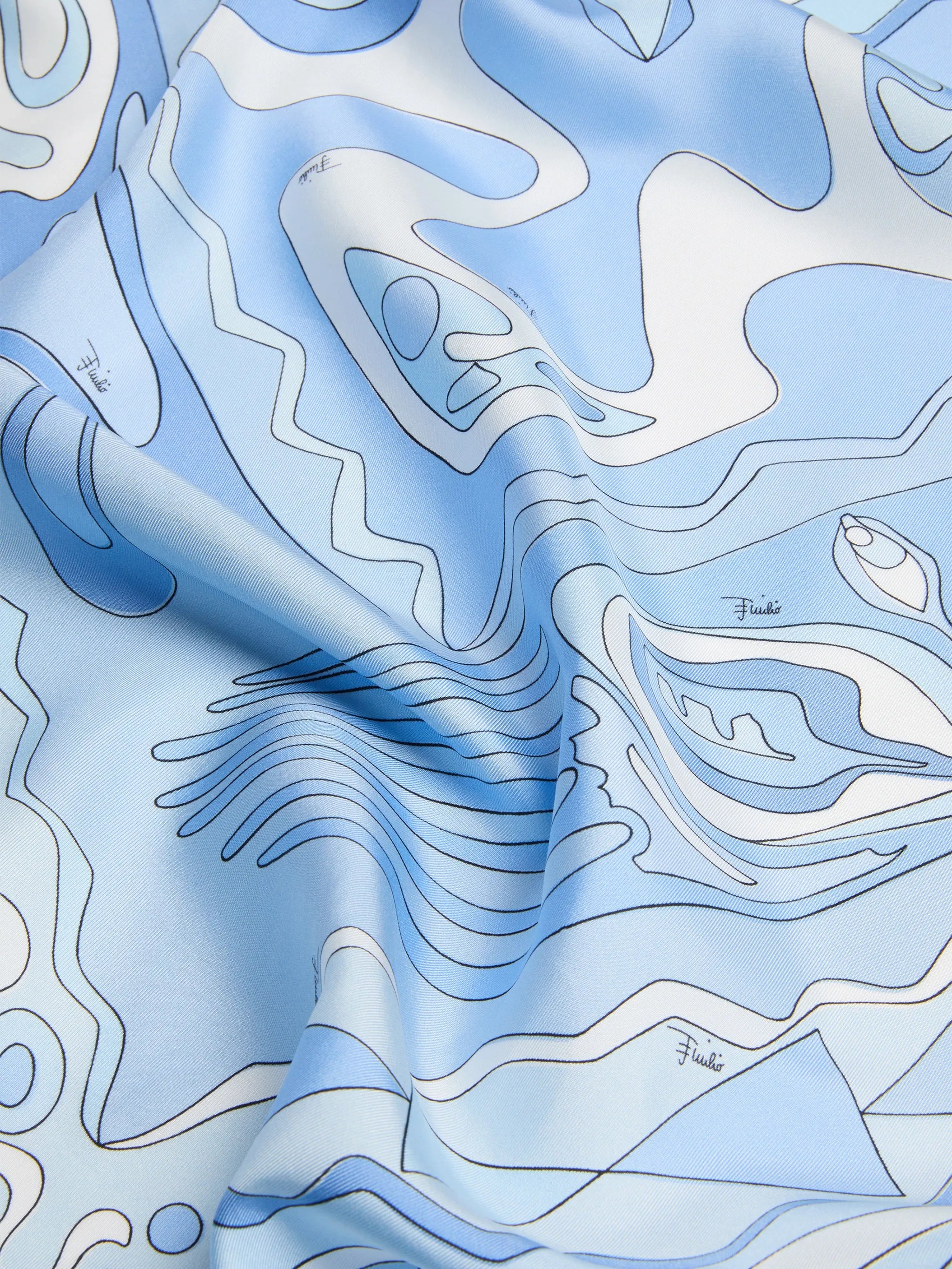 Angoli-print silk scarf