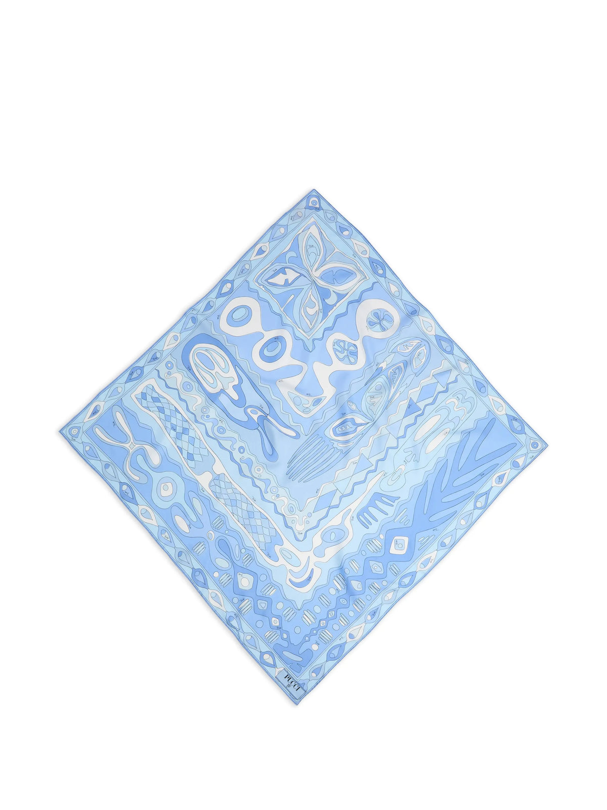 Angoli-print silk scarf