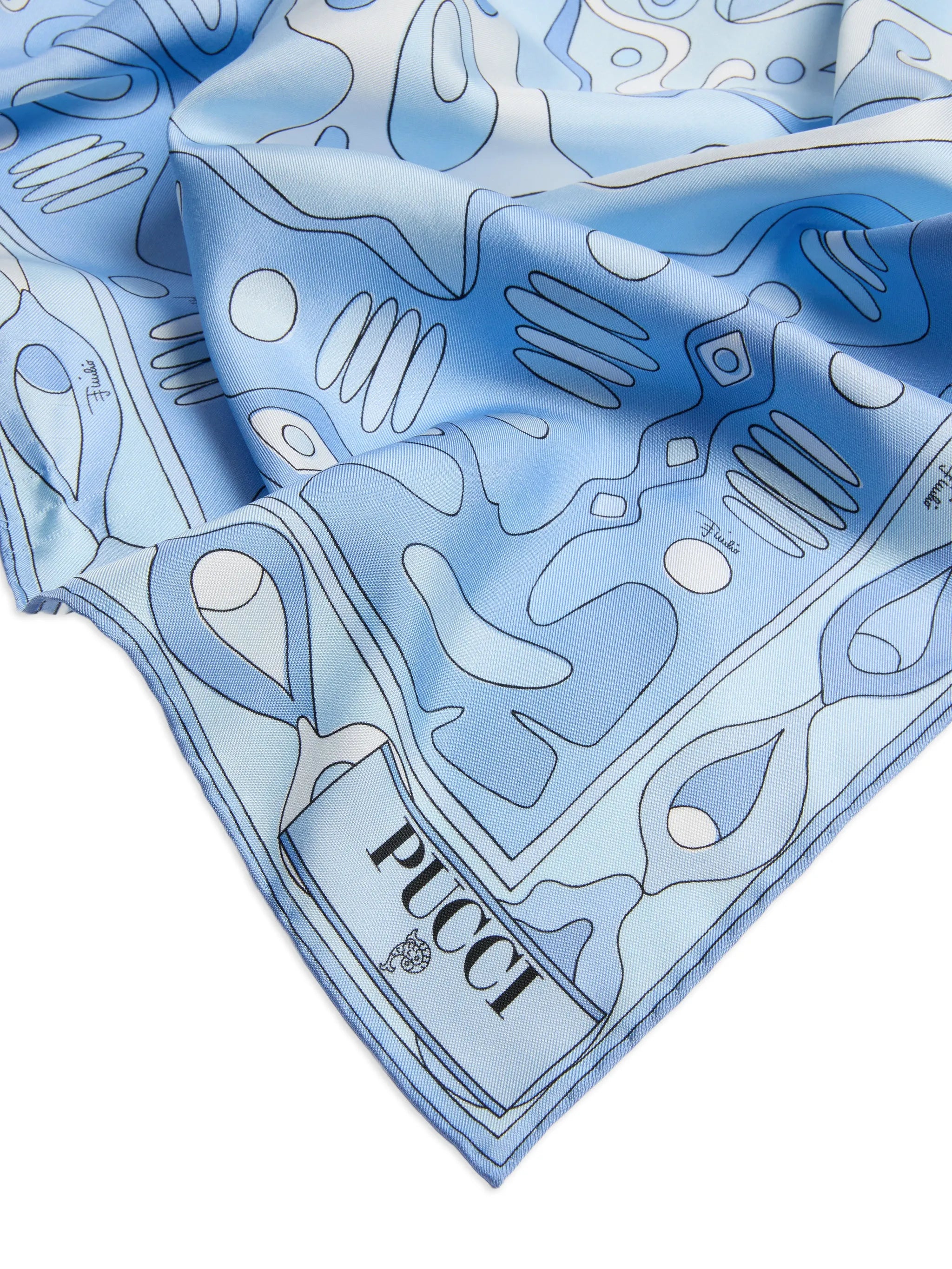 Angoli-print silk scarf