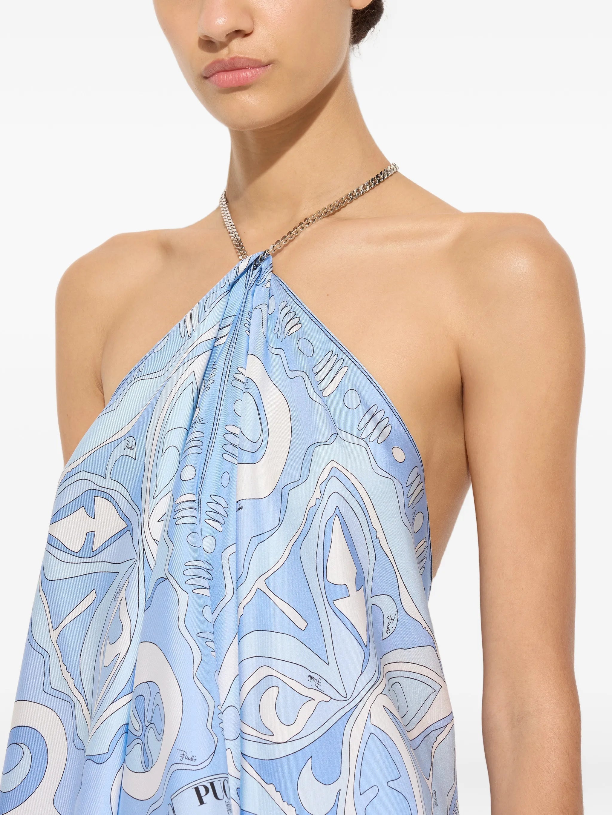 Angoli-print chain top