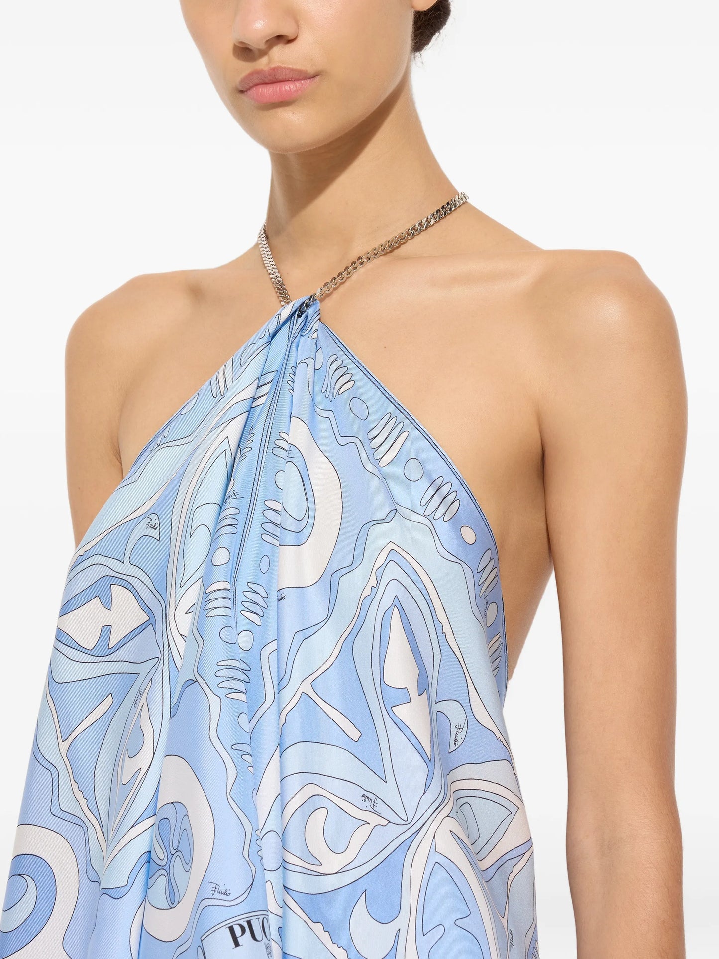 Angoli-print chain top