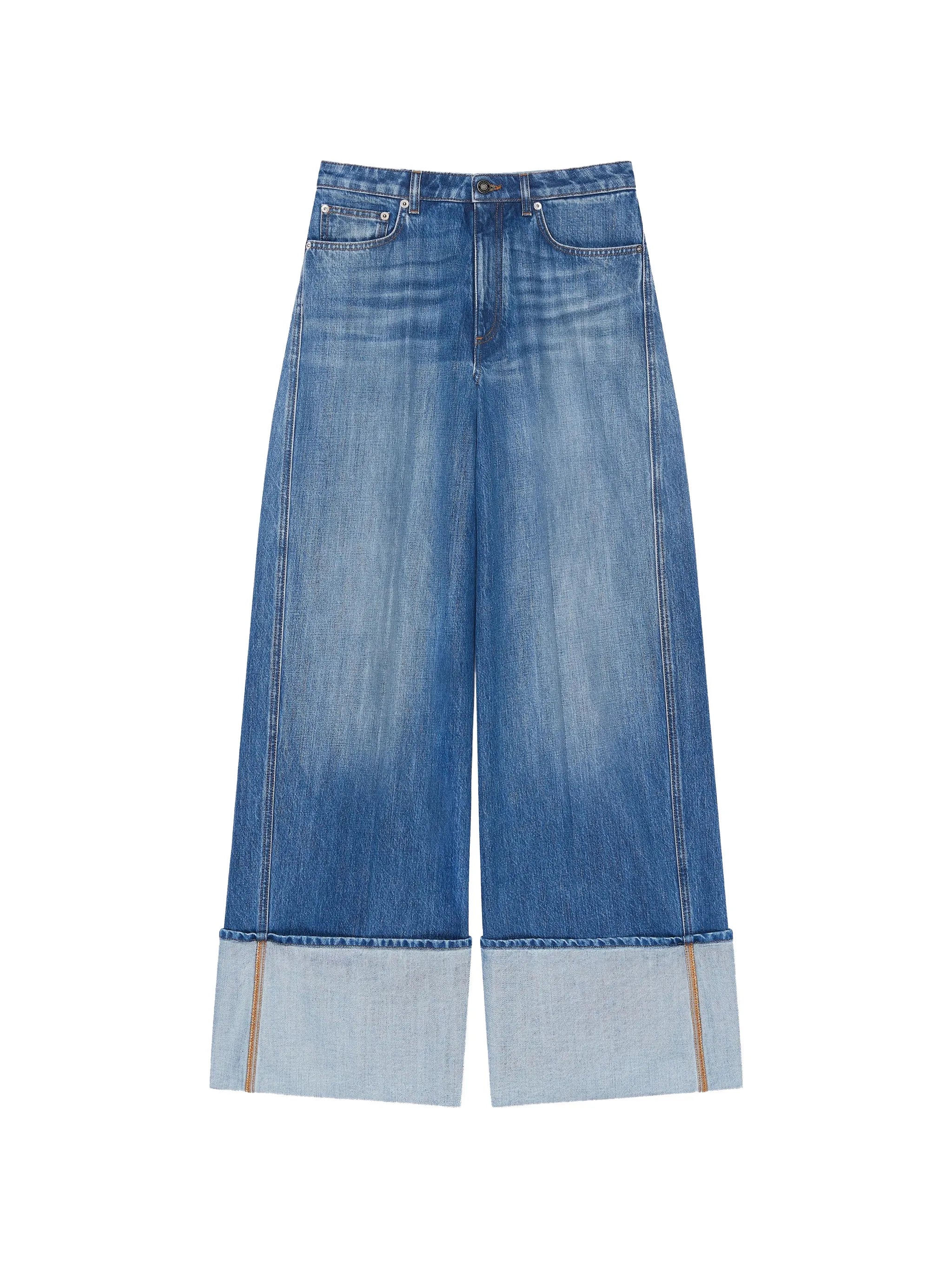 turn-up jeans