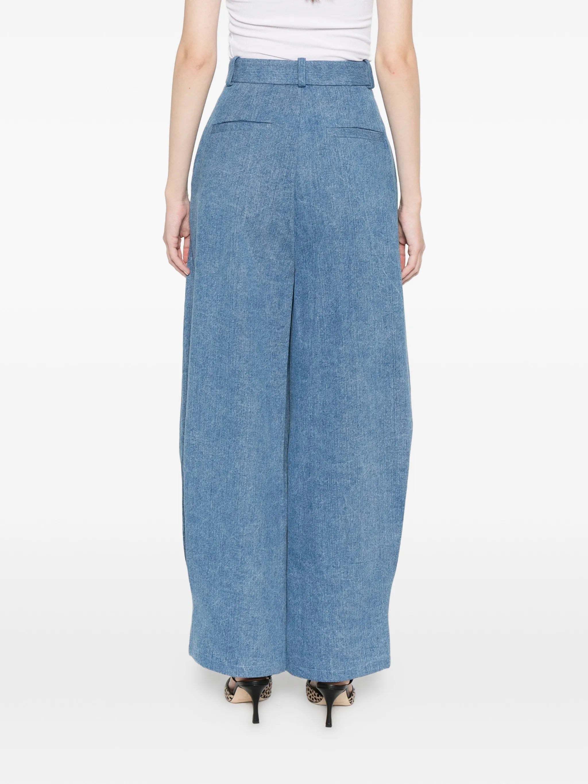 high-waist carrot jeans
