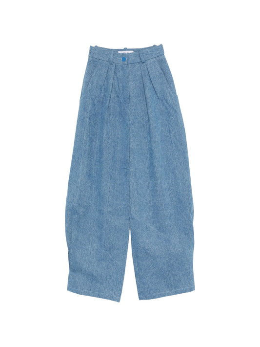 high-waist carrot jeans