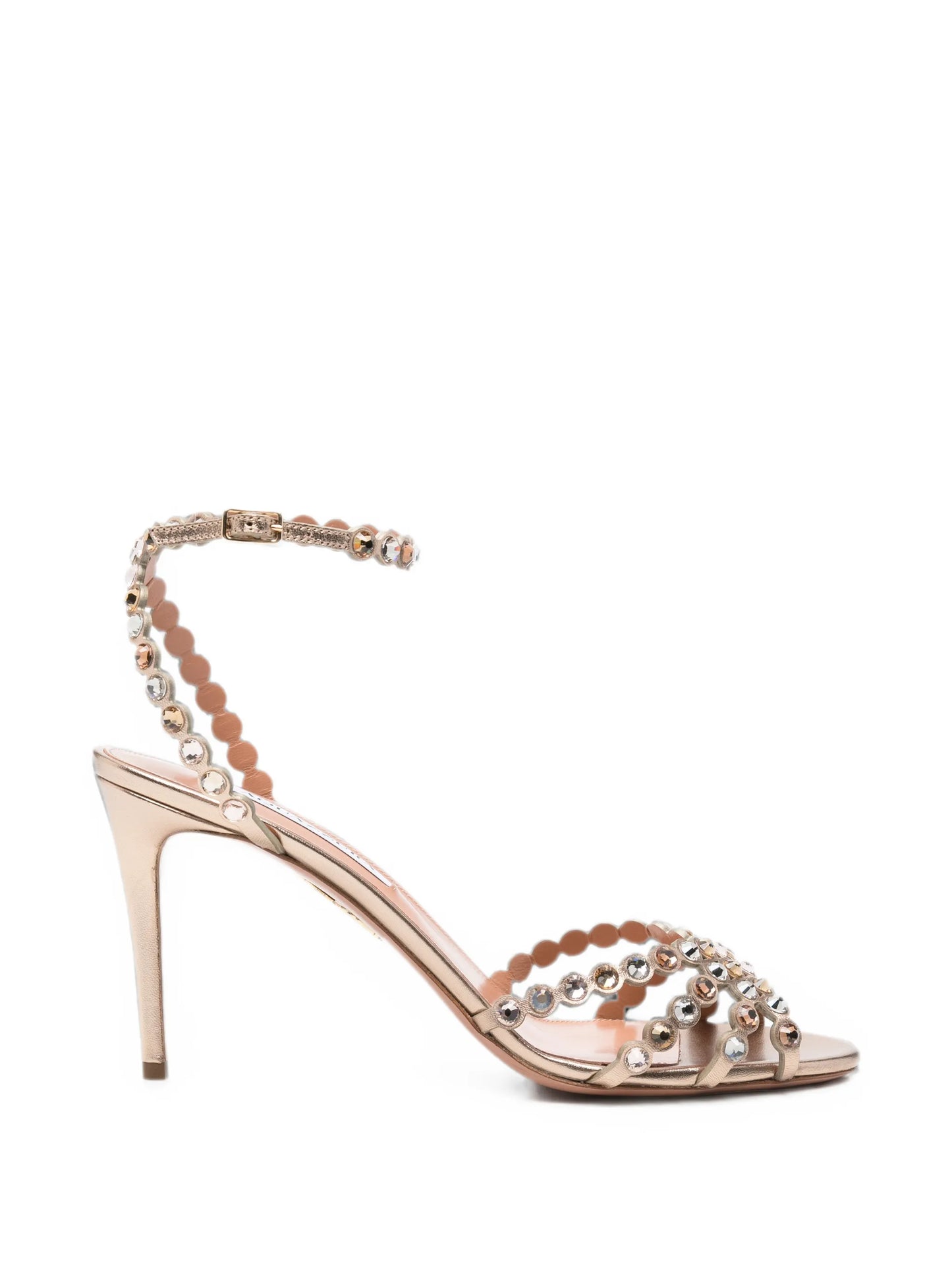 Tequila crystal-embellished heeled sandals