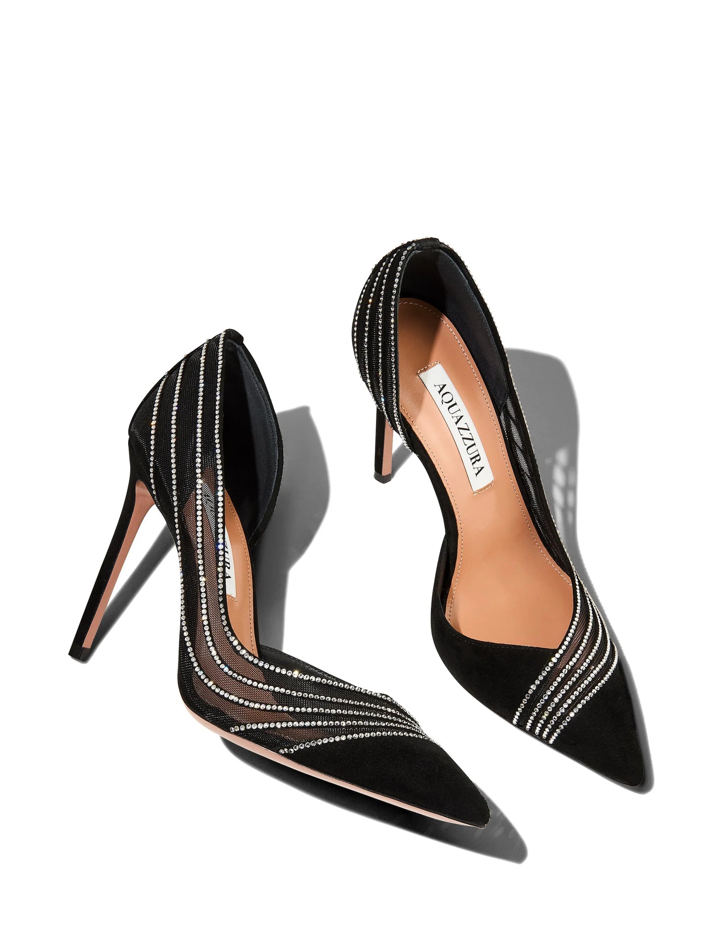Dream Girl crystal-embellished heeled pumps