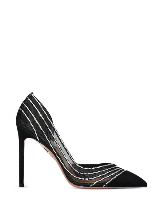 Dream Girl crystal-embellished heeled pumps