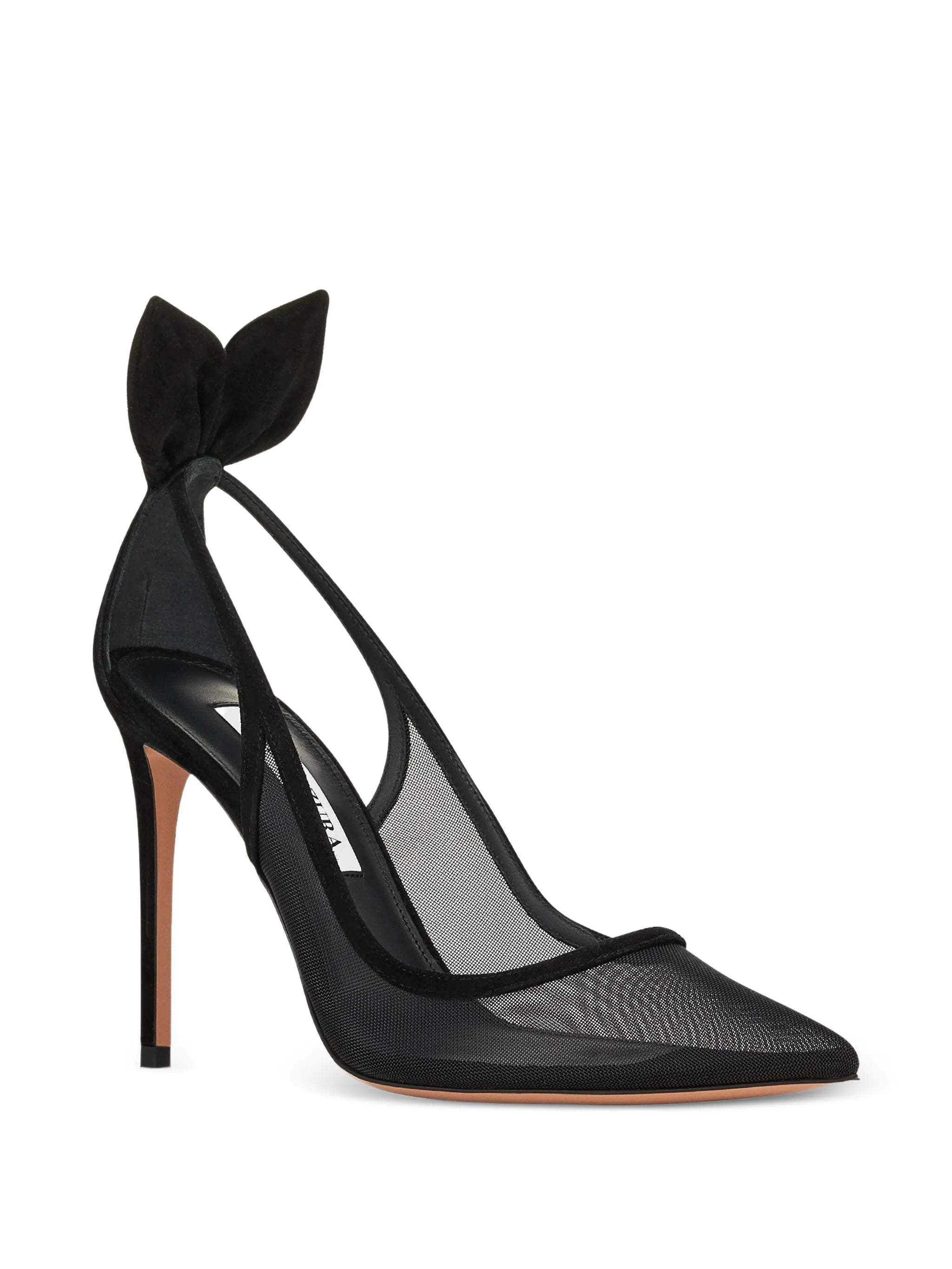 bow tie mesh pumps 105