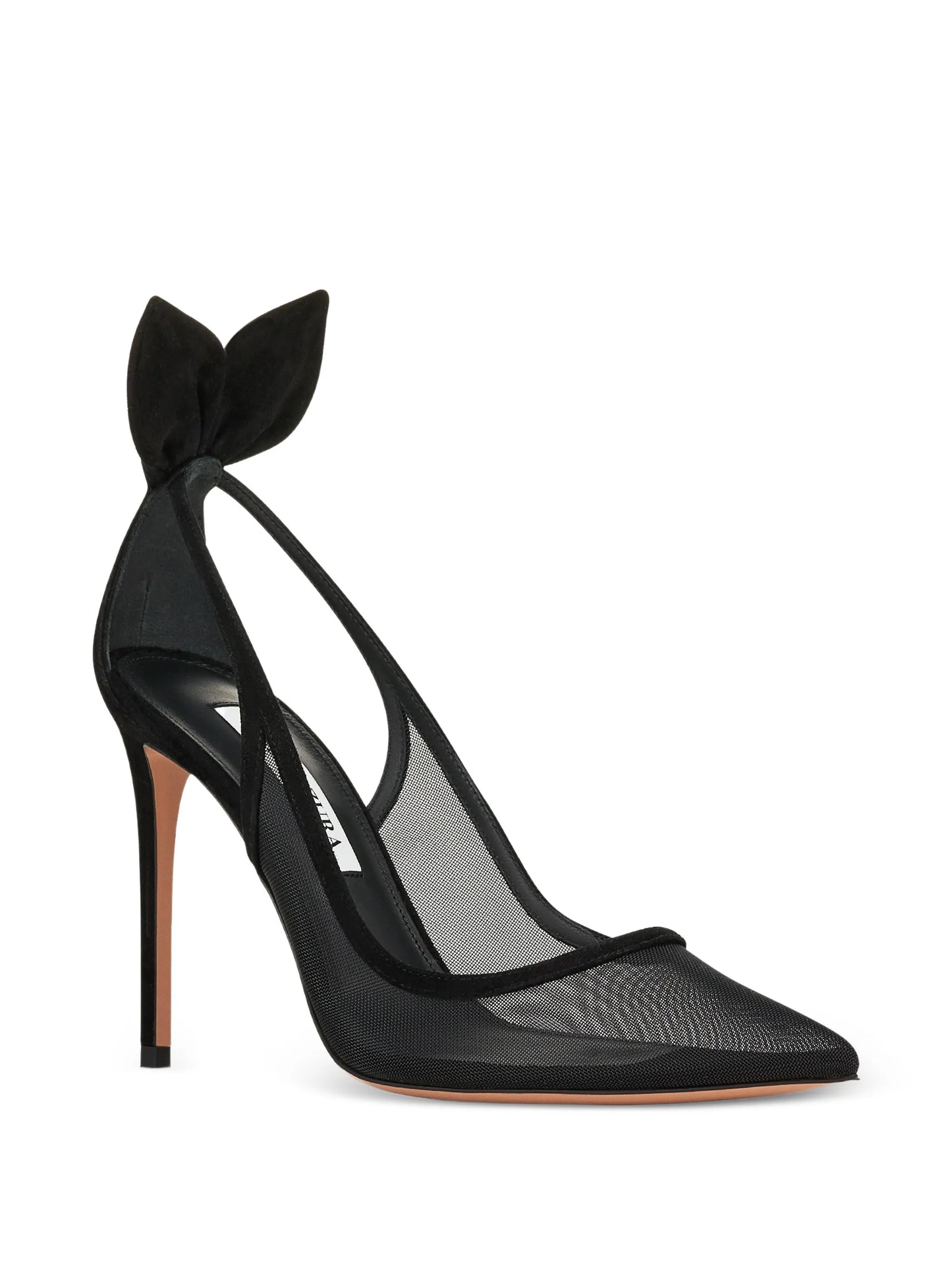 bow tie mesh pumps 105