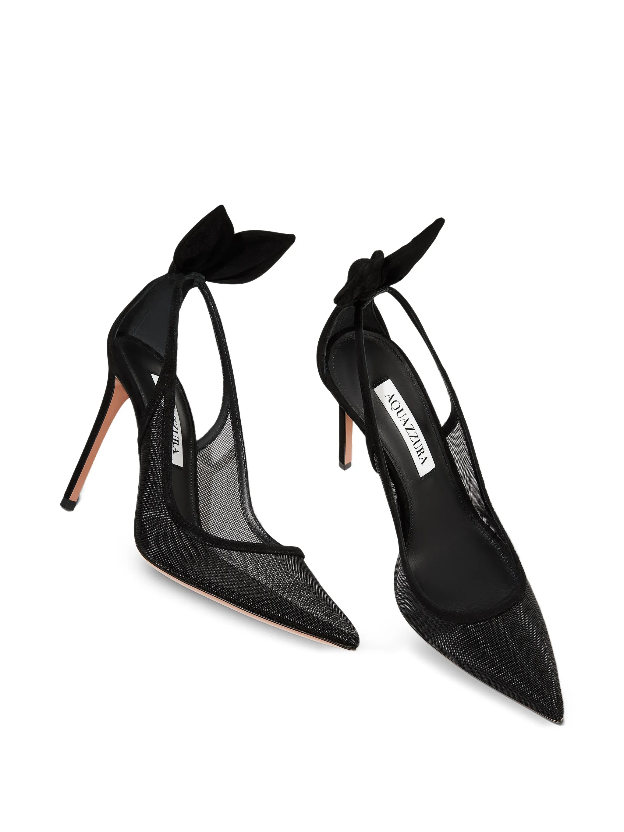 bow tie mesh pumps 105