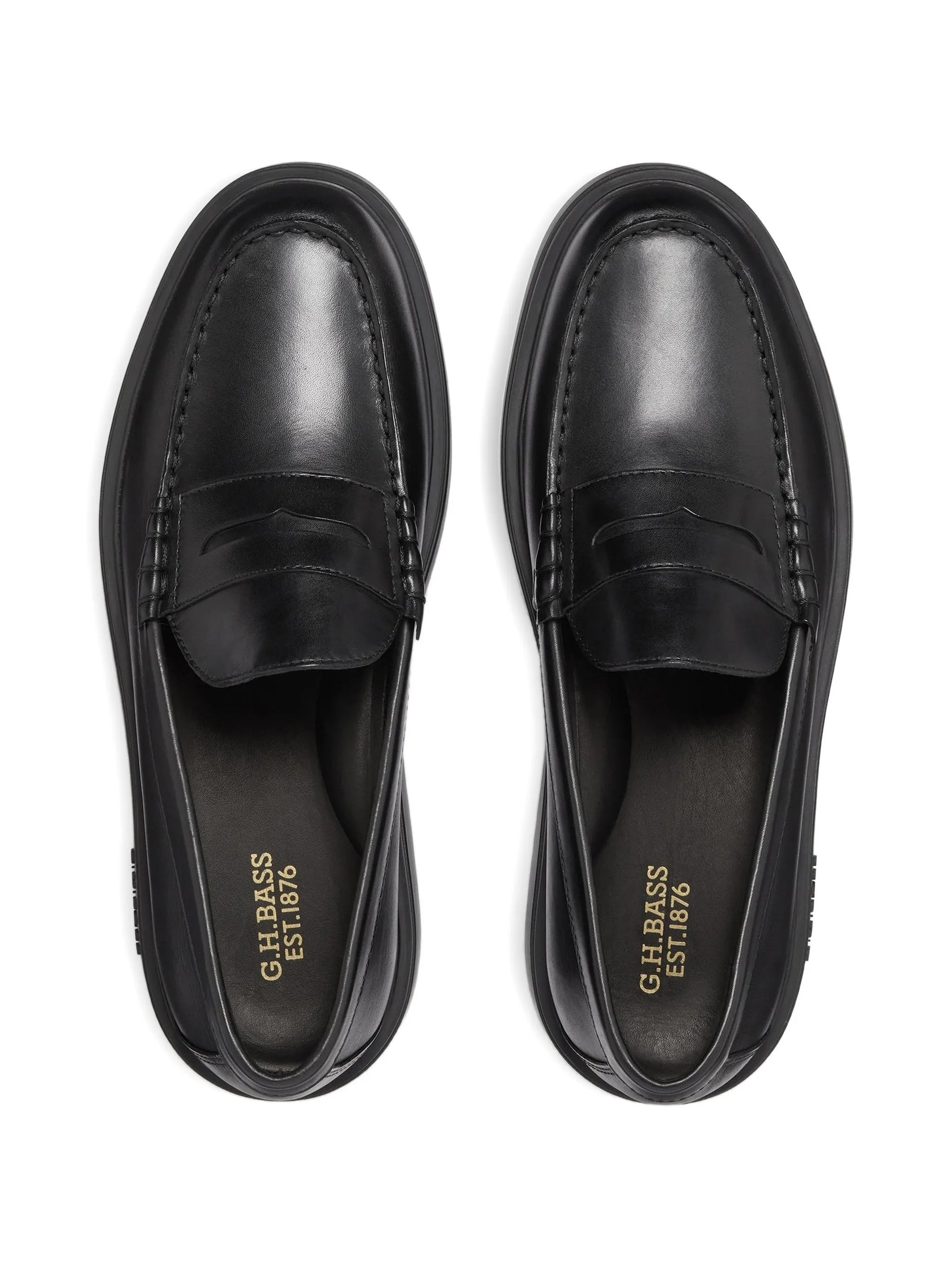 Bosco Cupsole penny leather loafers