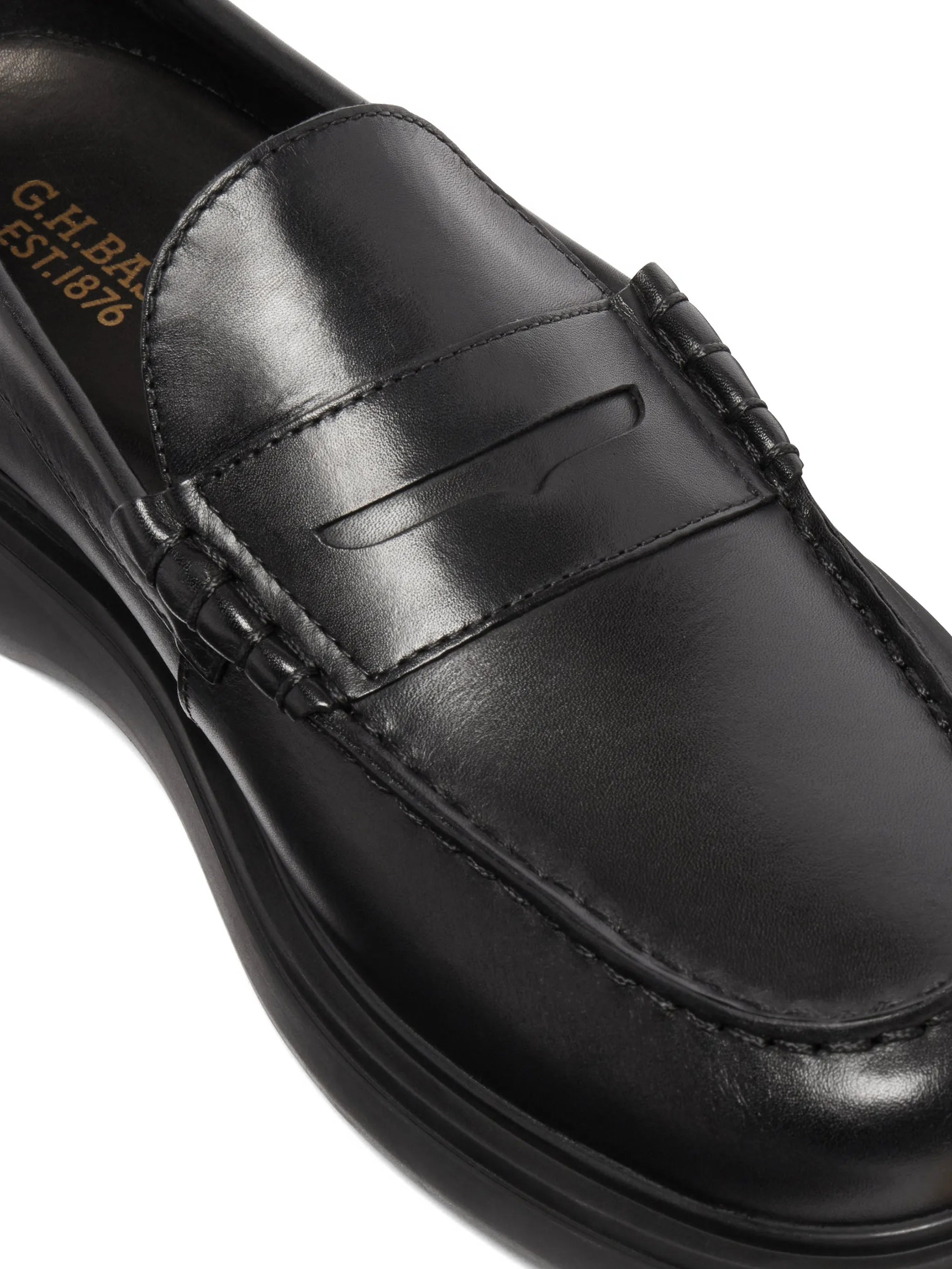 Bosco Cupsole penny leather loafers