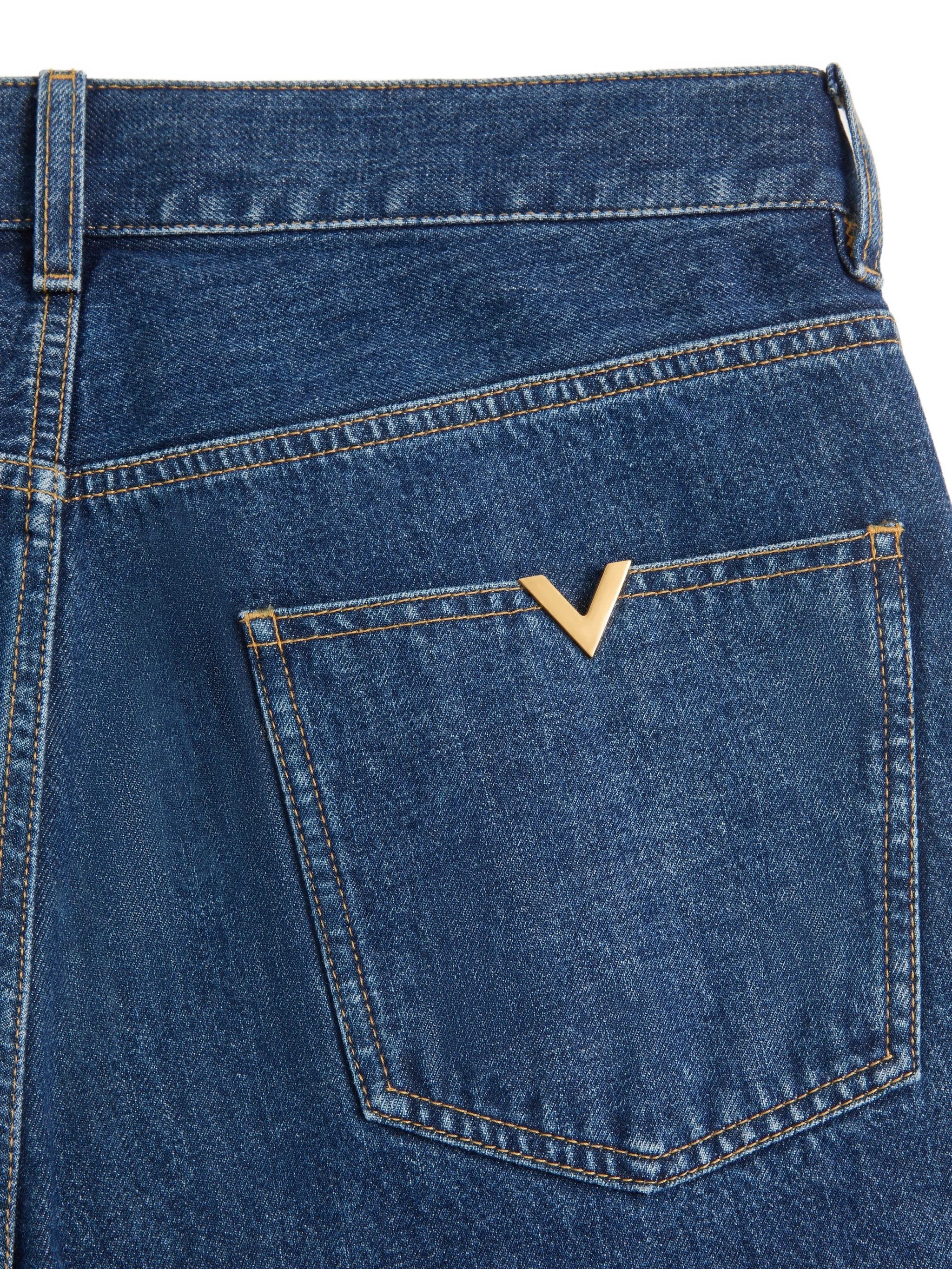 denim pants with VGold