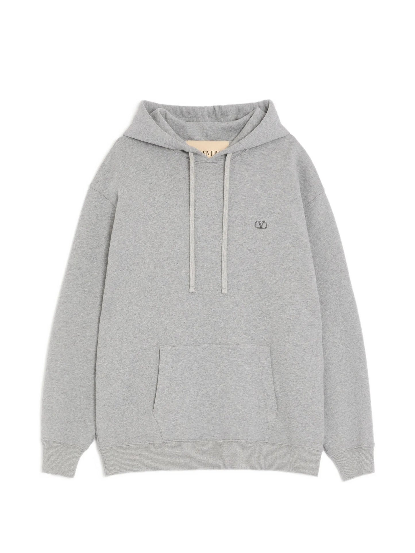 cotton hoodie with VLogo embroidery