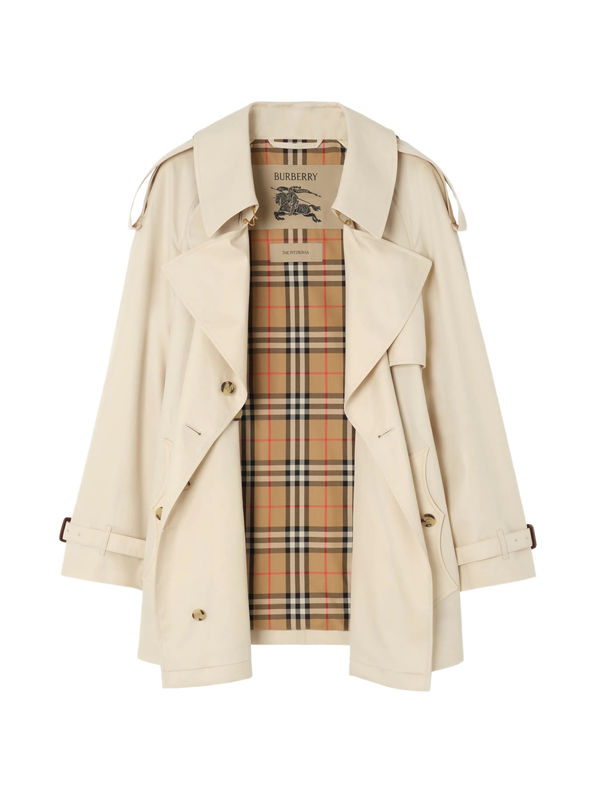 short tropical gabardine Fitzrovia trench coat