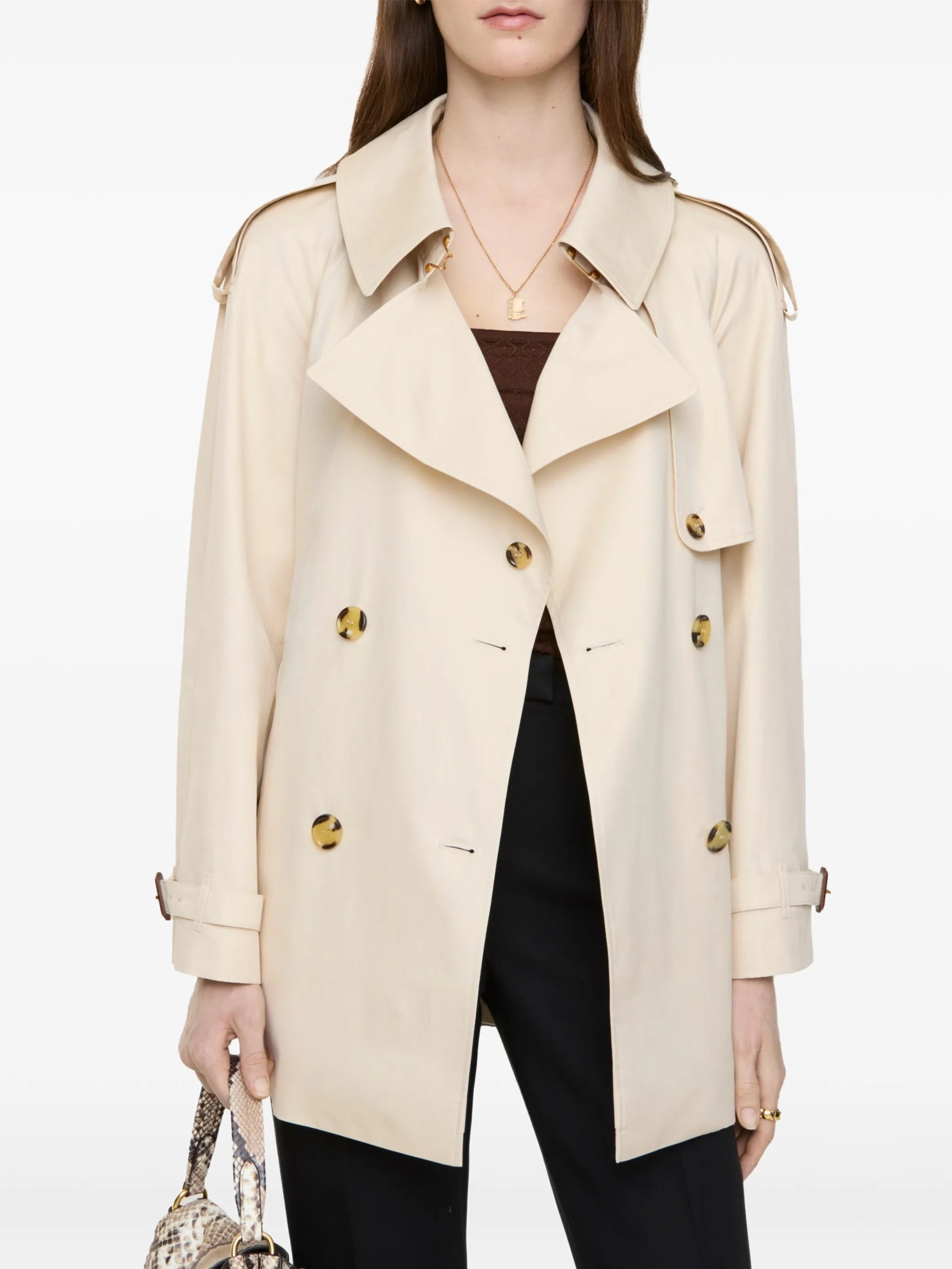short tropical gabardine Fitzrovia trench coat