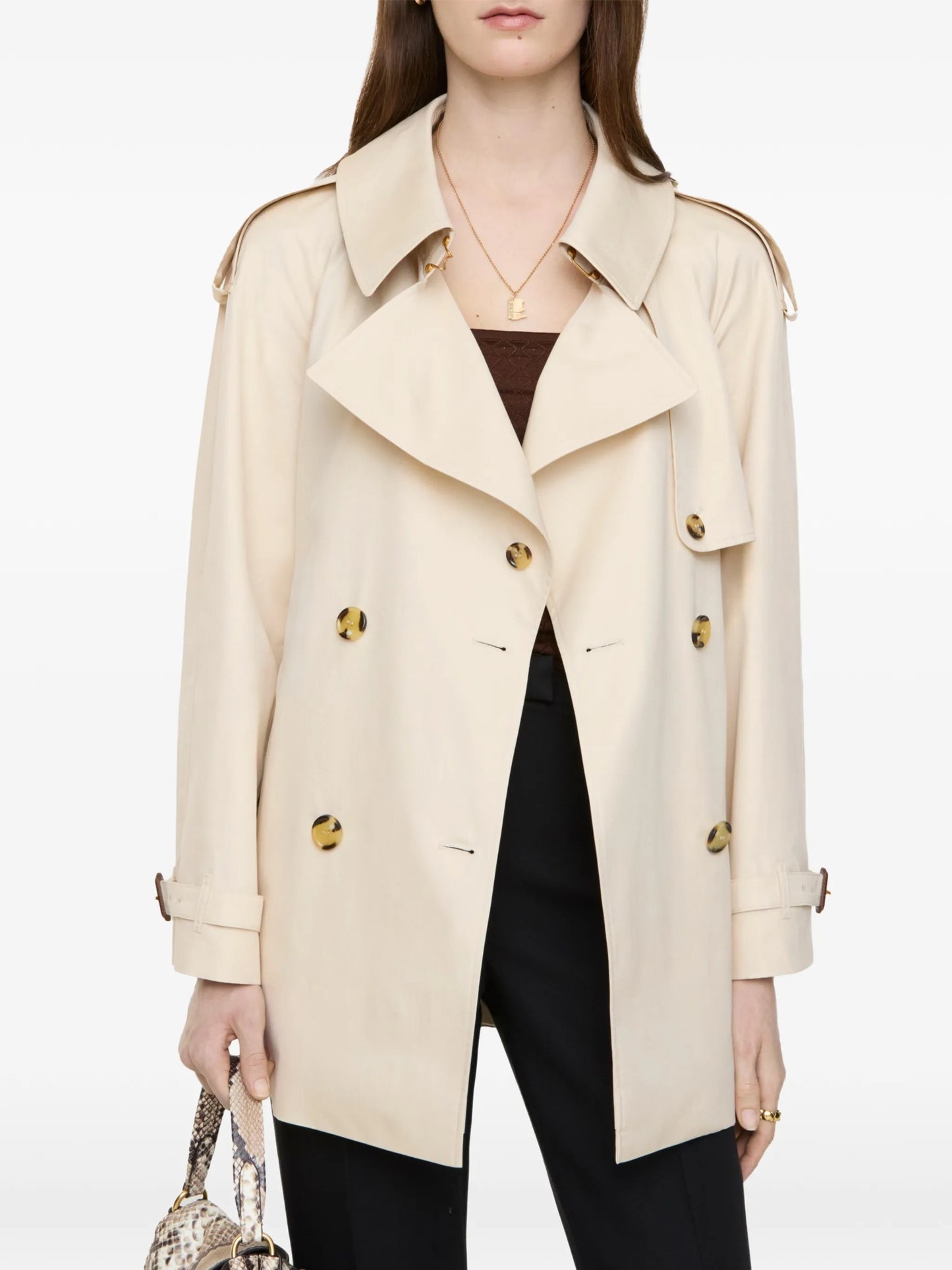 short tropical gabardine Fitzrovia trench coat