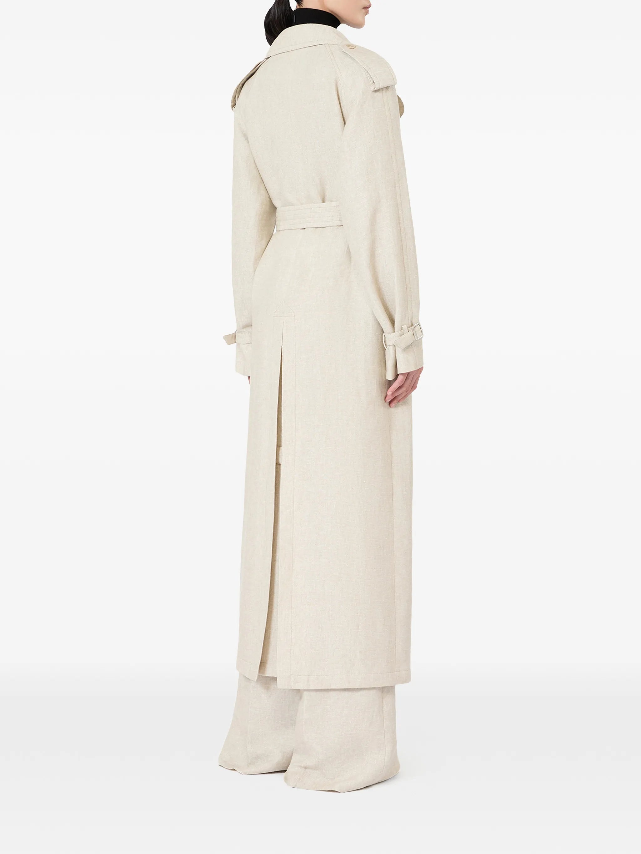 double-breasted trench coat