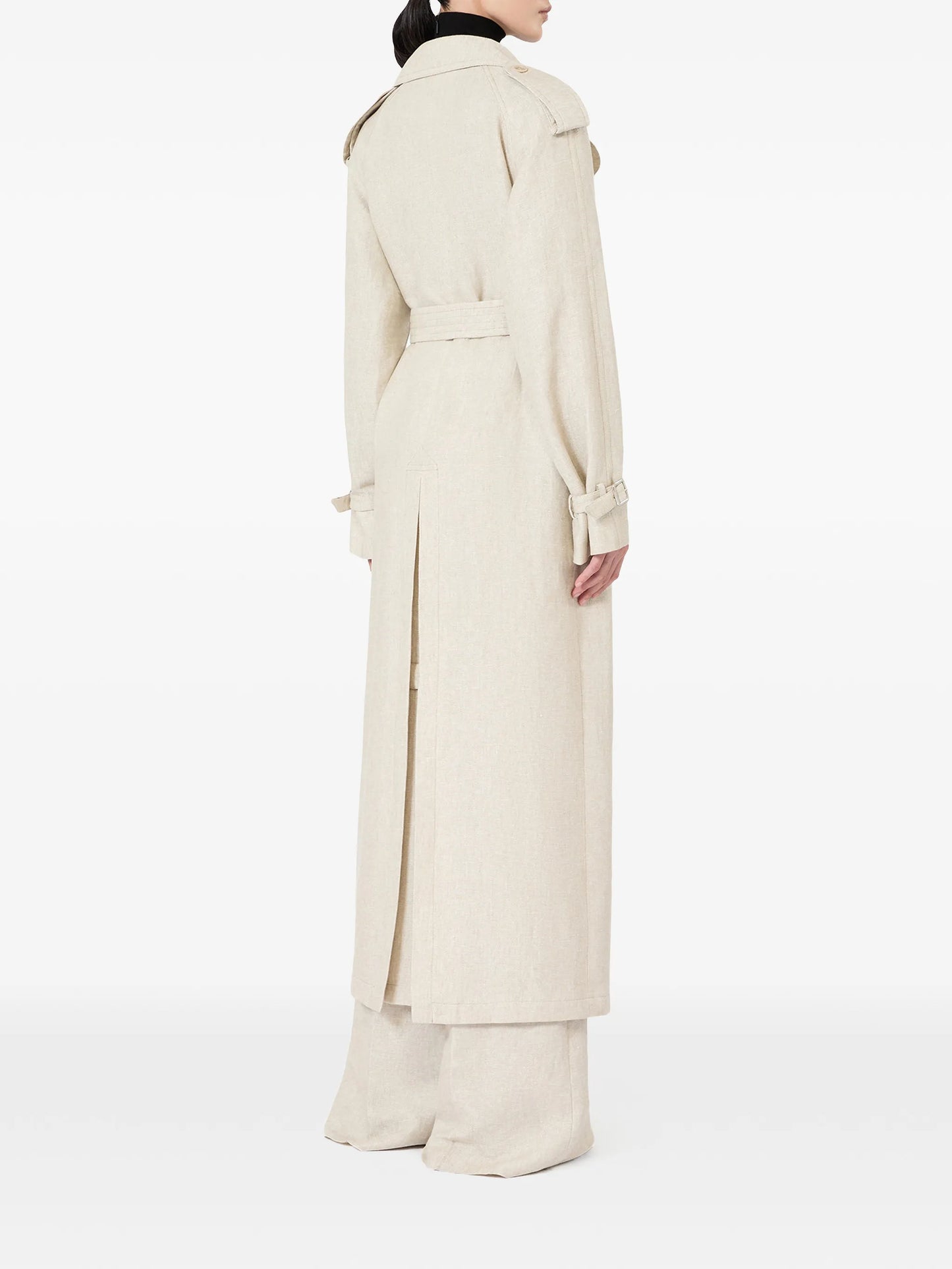 double-breasted trench coat