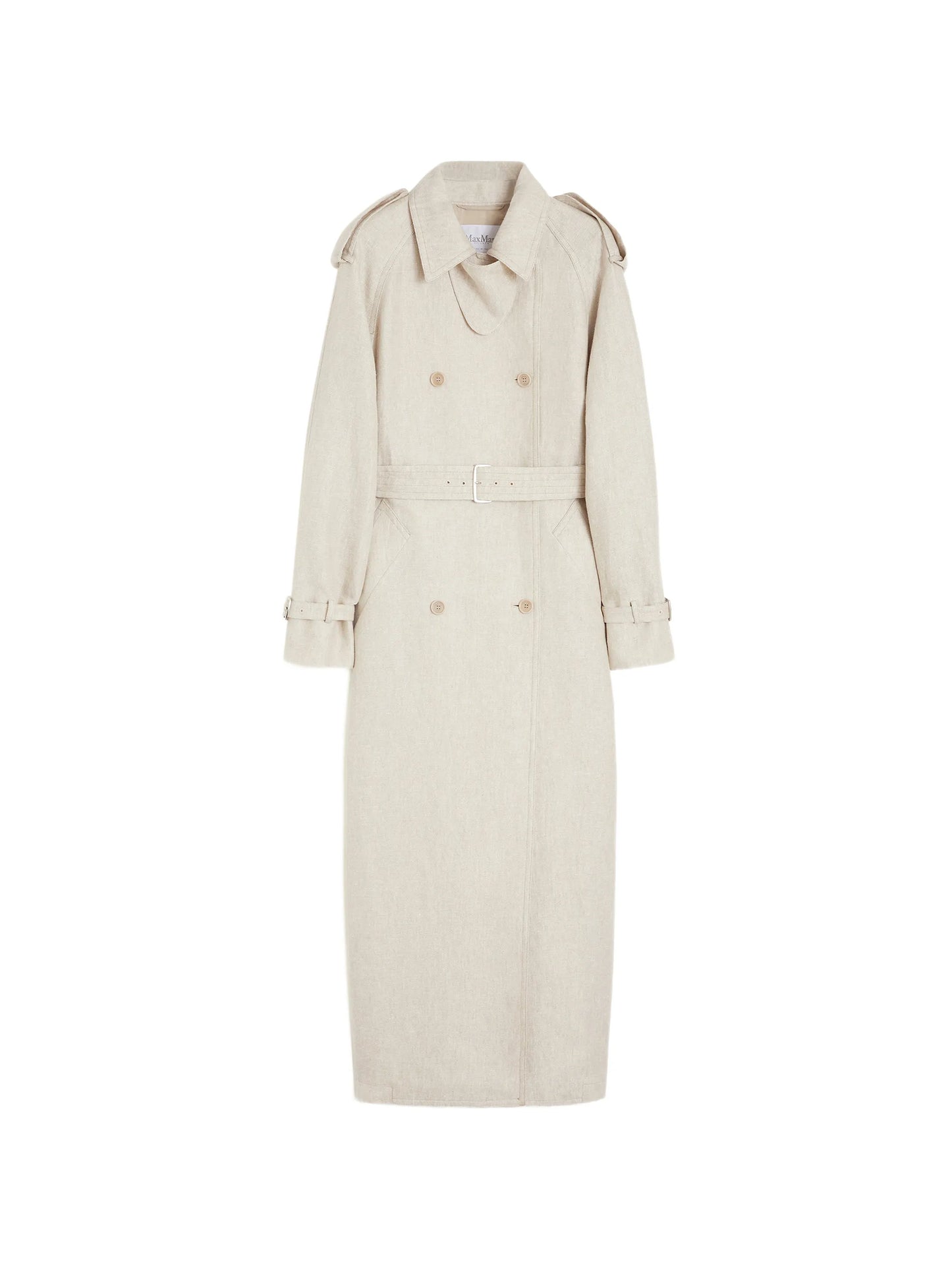 double-breasted belted coat