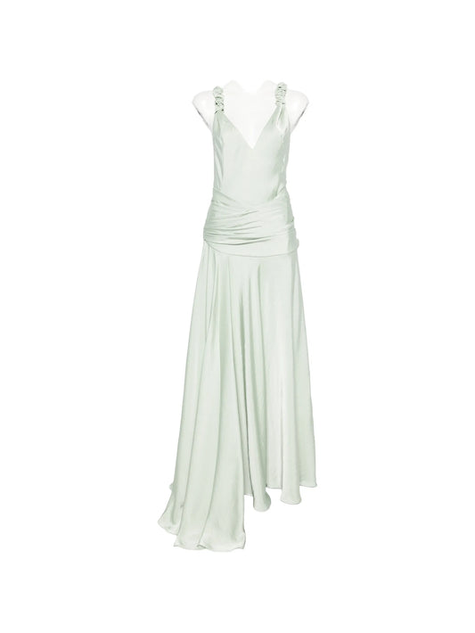Madalena ruched-strap maxi dress