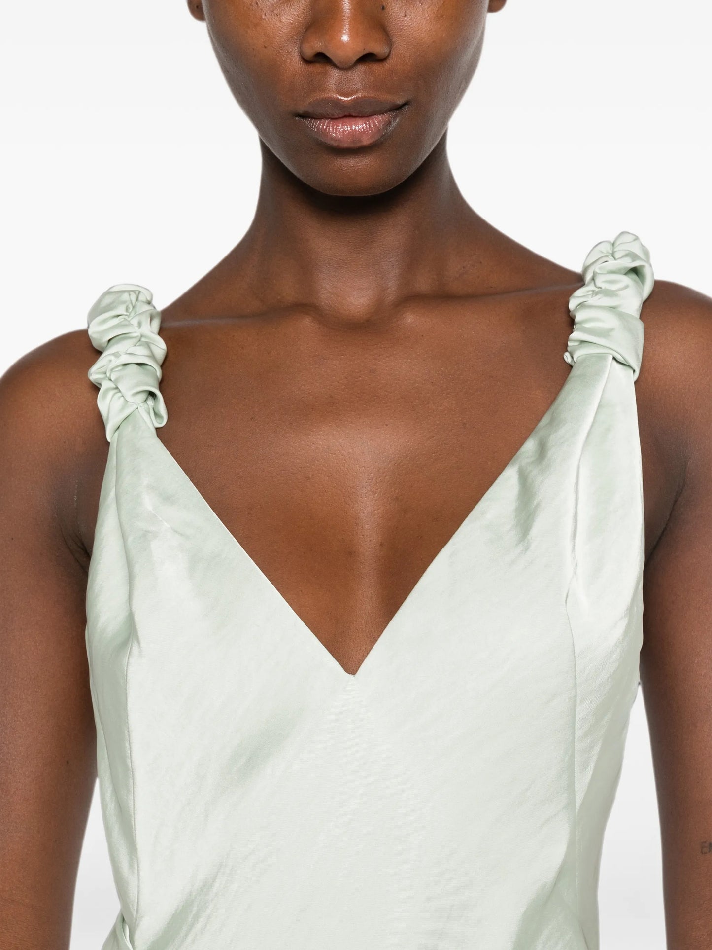 Madalena ruched-strap maxi dress