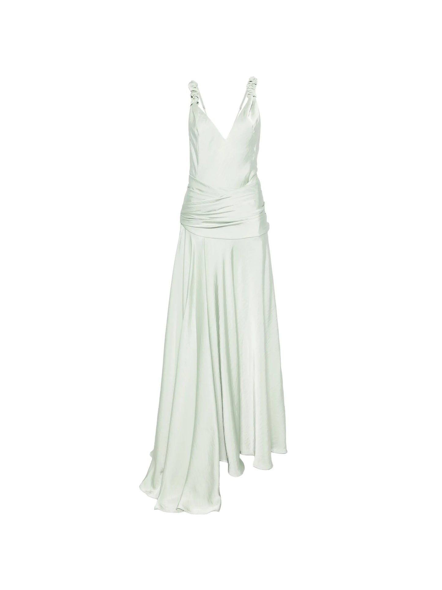 Madalena ruched-strap maxi dress